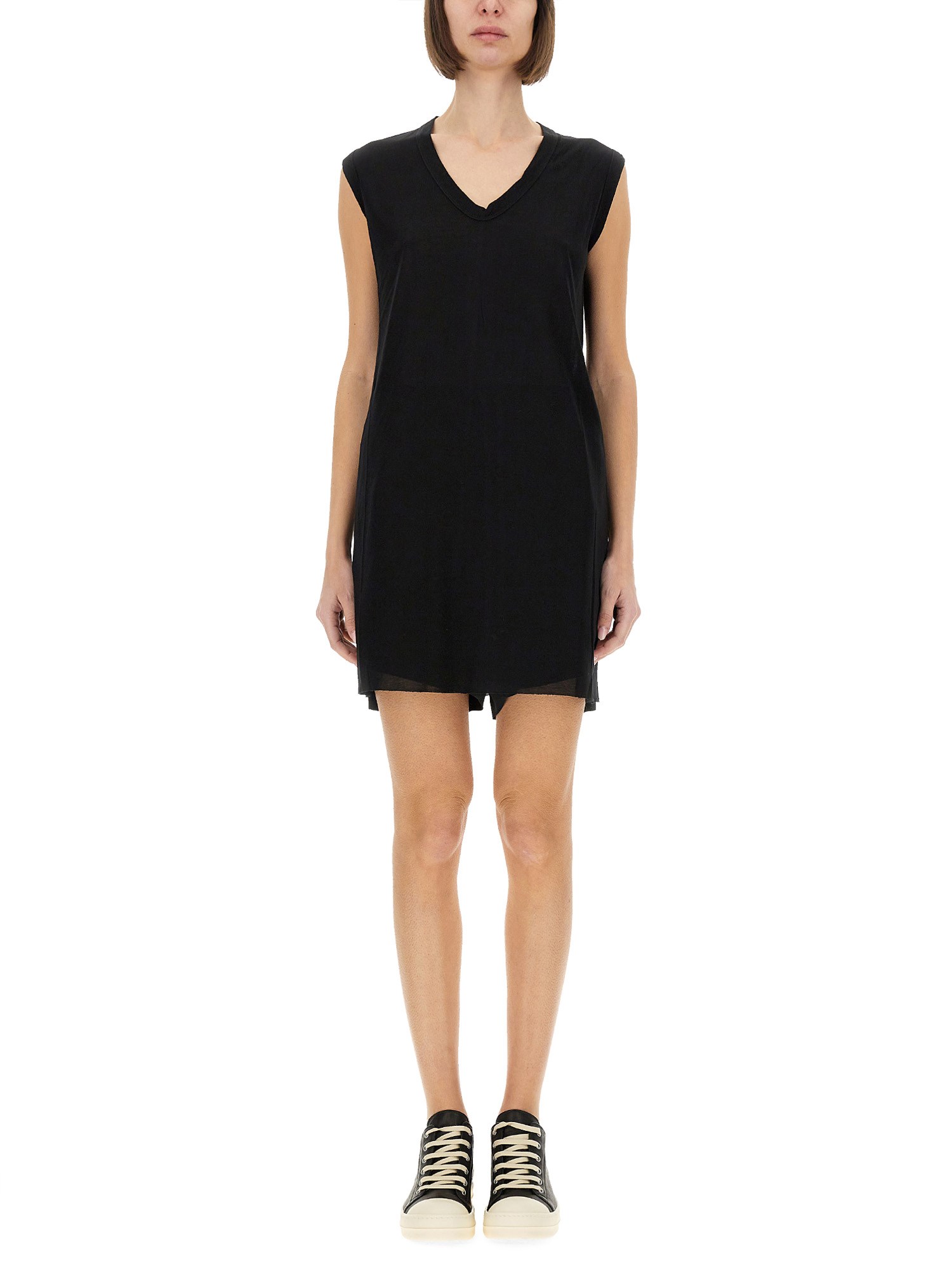 Rick Owens Jersey Top In Black