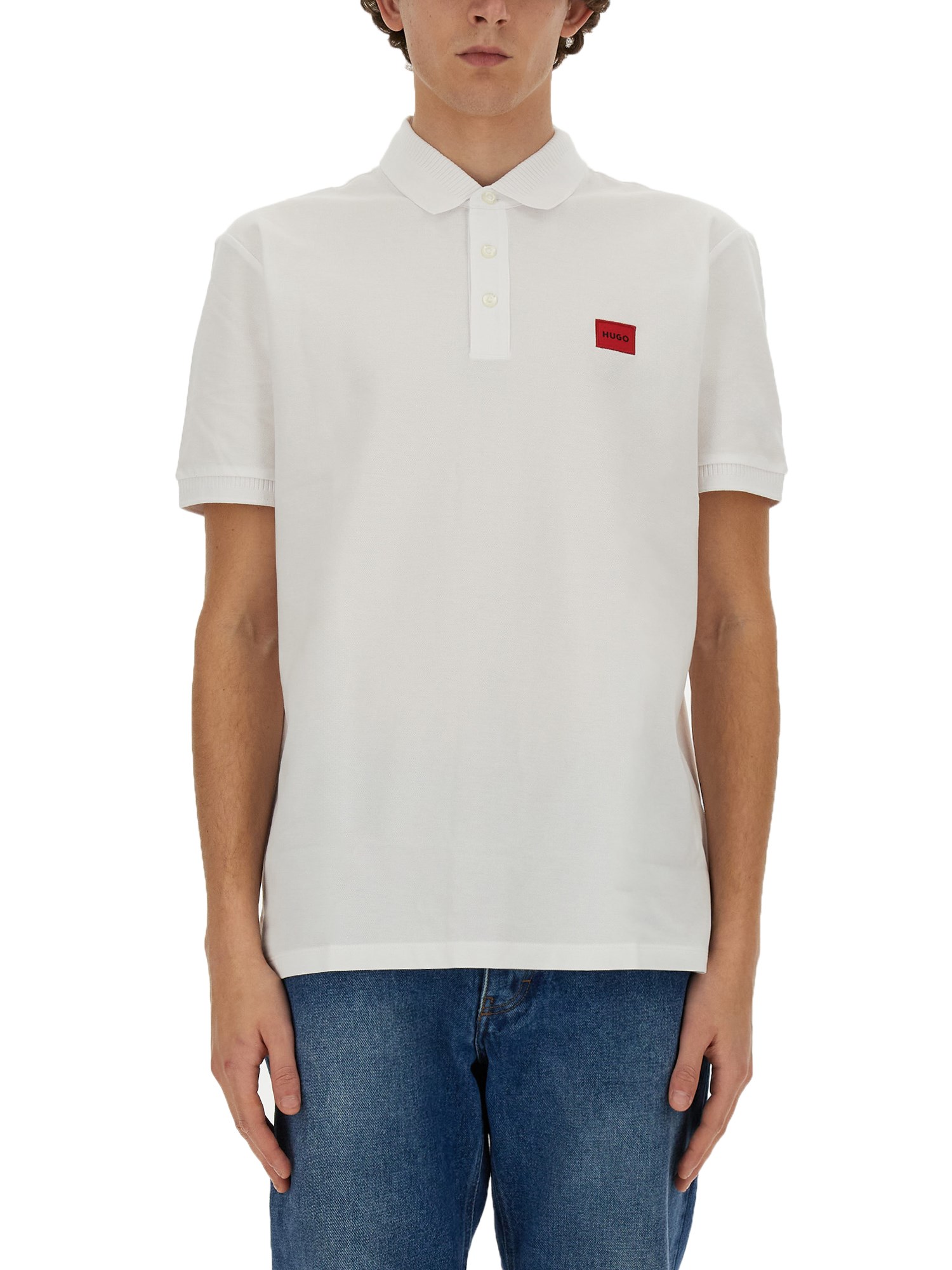 Shop Hugo Boss Polo "dereso" In White
