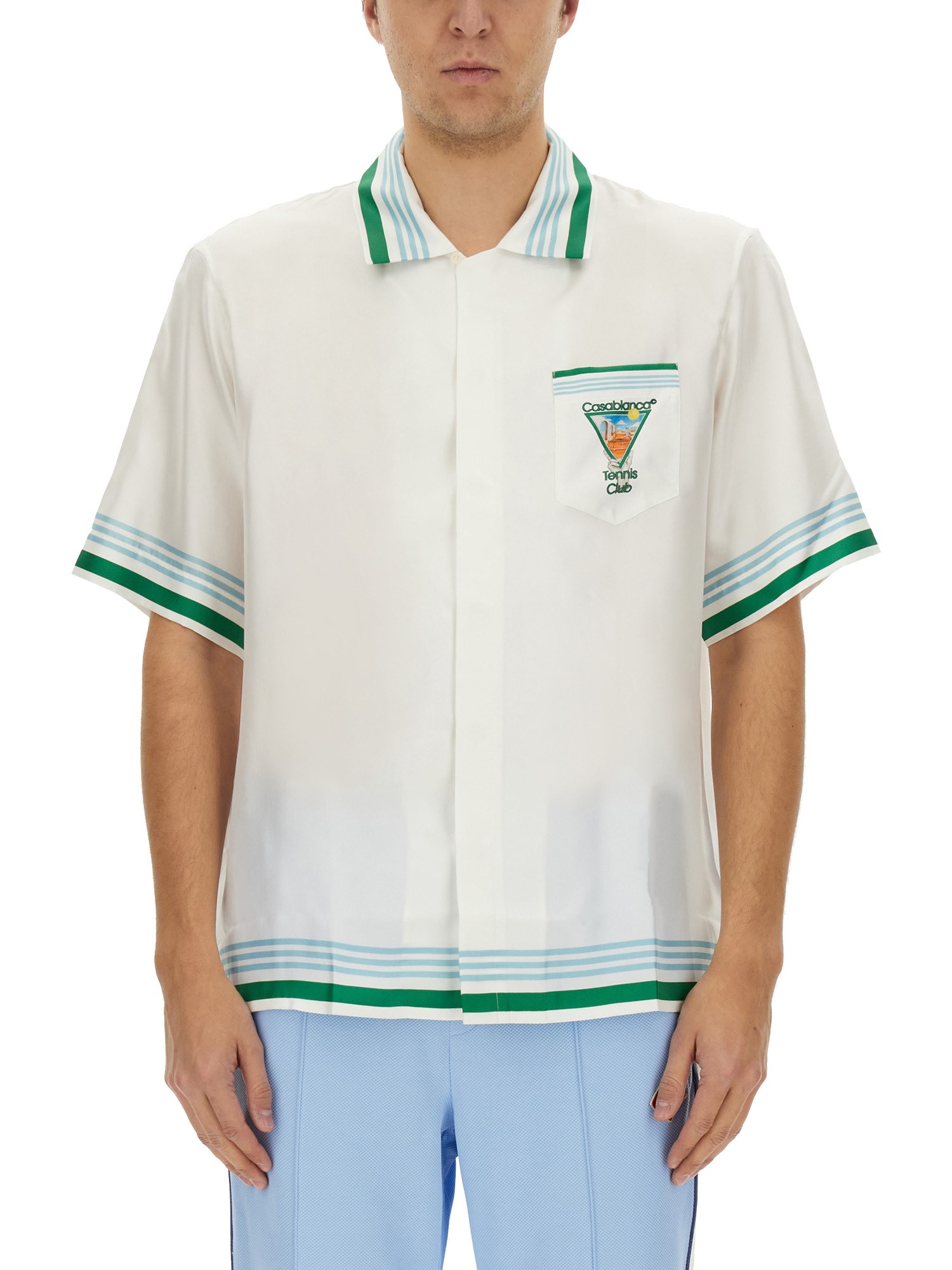 CASABLANCA CUBAN COLLAR SHIRT 