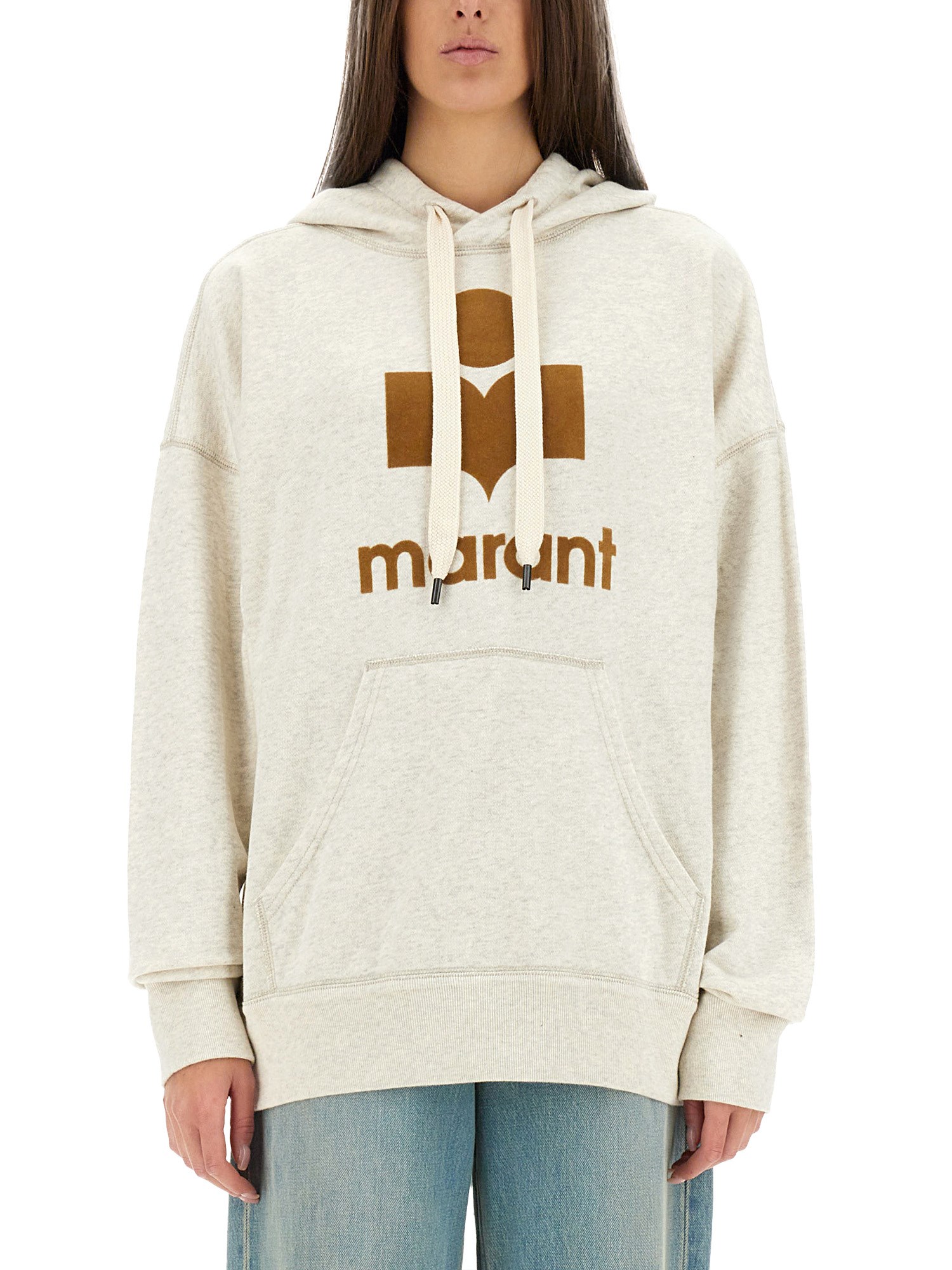 Isabel Marant Étoile "mansel" Sweatshirt In Powder