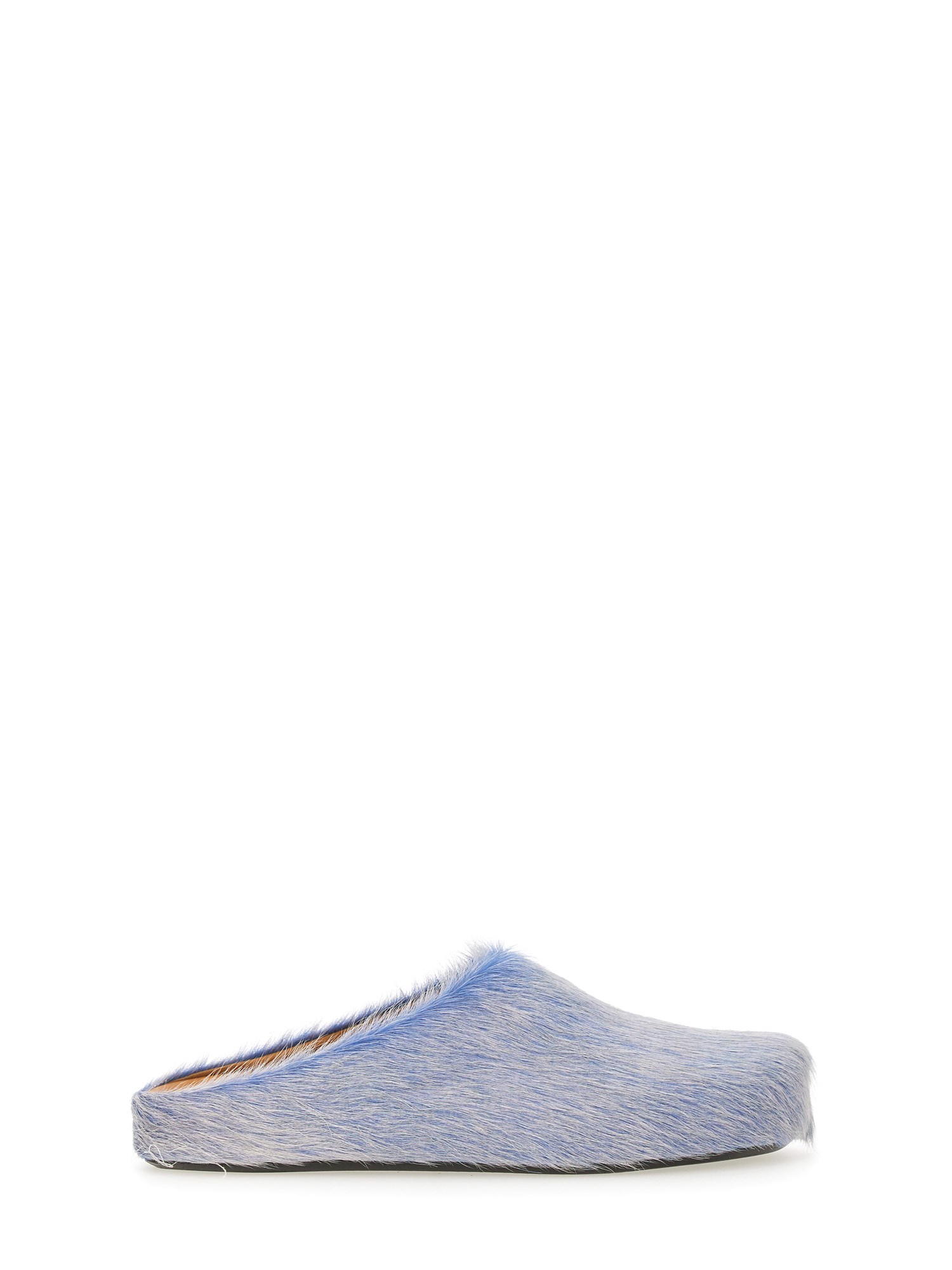 Marni Sabot Made Of Cowhide In Blue