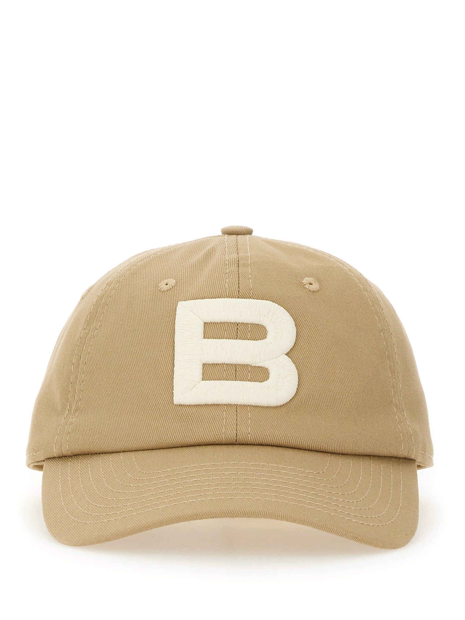 Shop Bally Baseball Hat With Logo In Beige