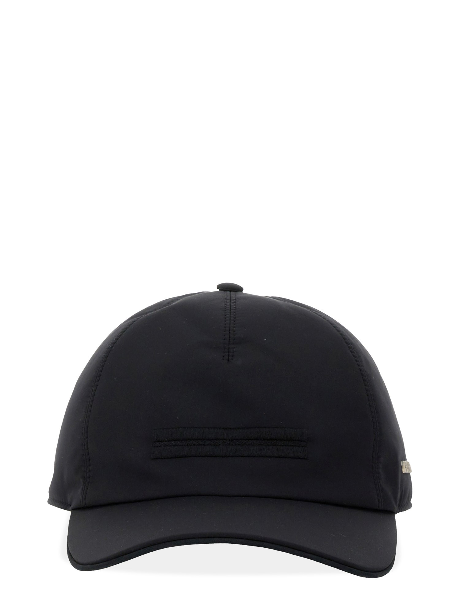 Zegna Baseball Cap With Structured Crown In Black