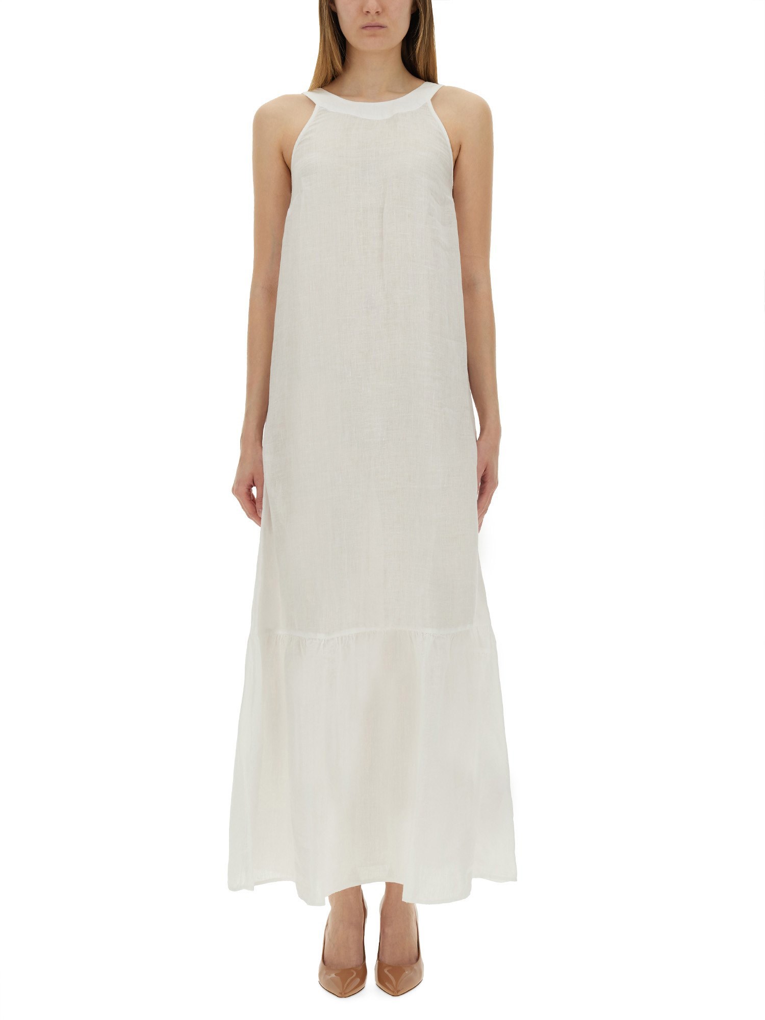 120% LINO LONG LINEN DRESS 