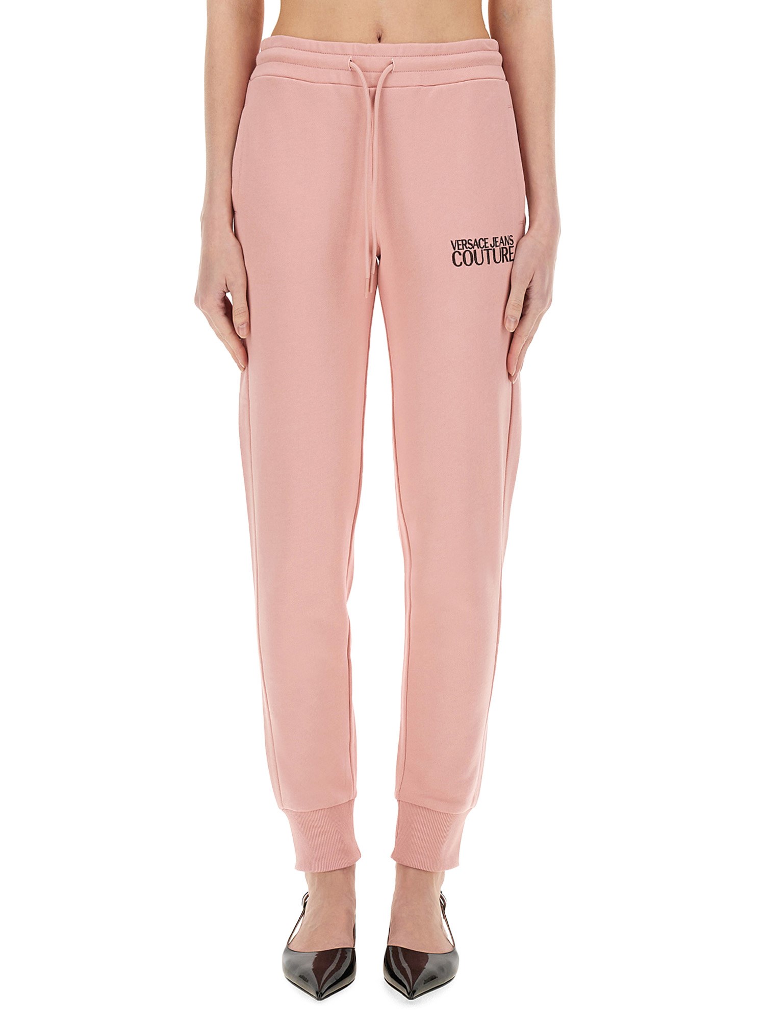Shop Versace Jeans Couture Track Pants In Pink