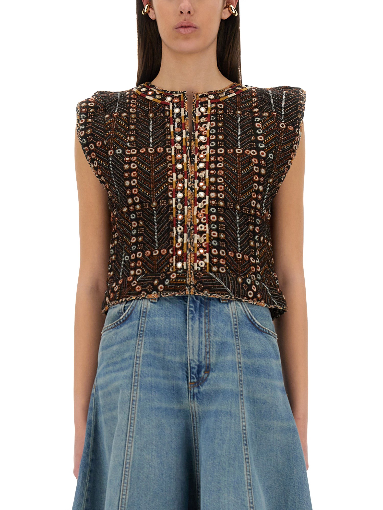 ISABEL MARANT ÉTOILE SHORT CARDIGAN "CERZA" 