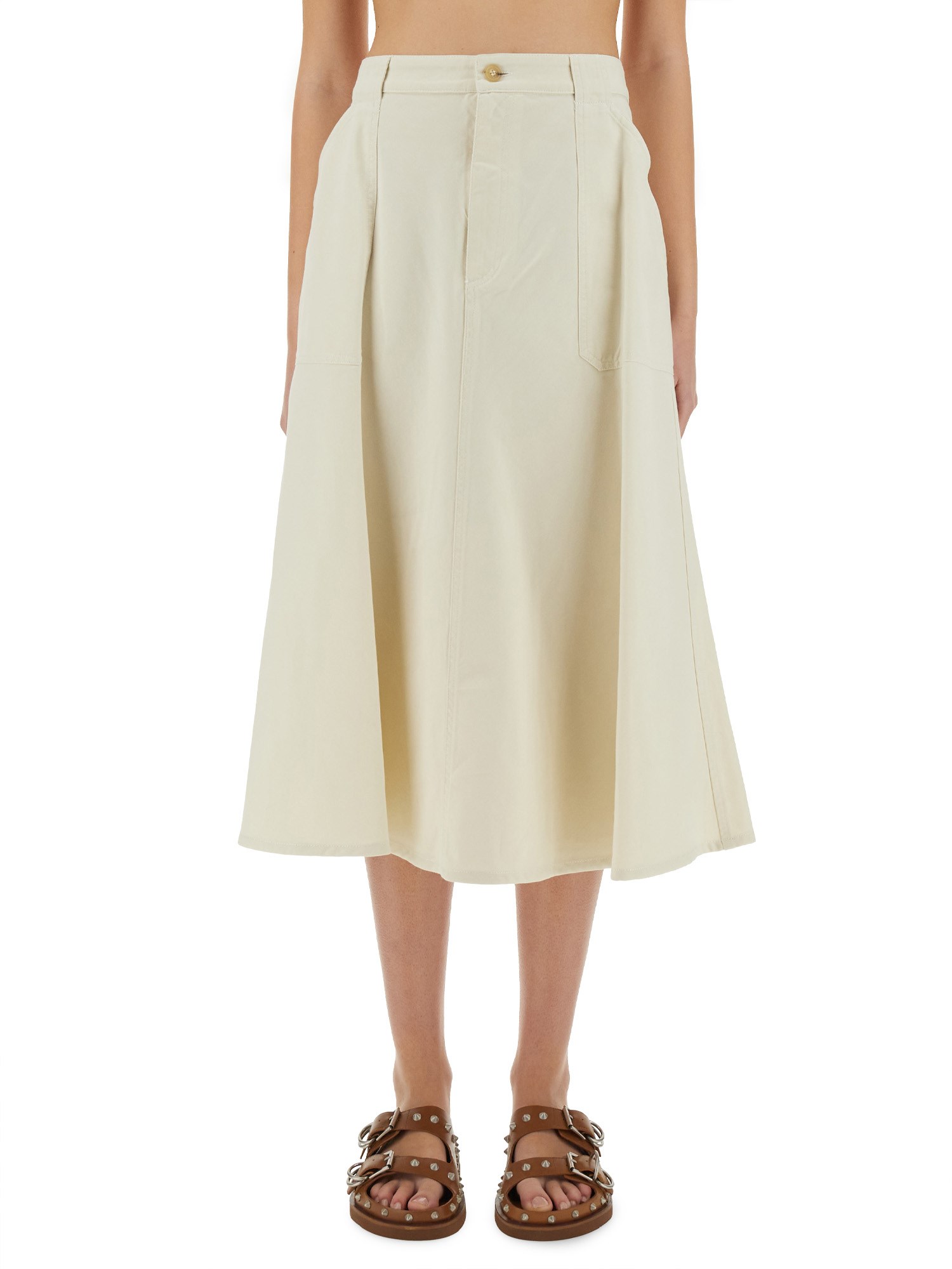 Apc A.p.c. "laurie" Skirt In White
