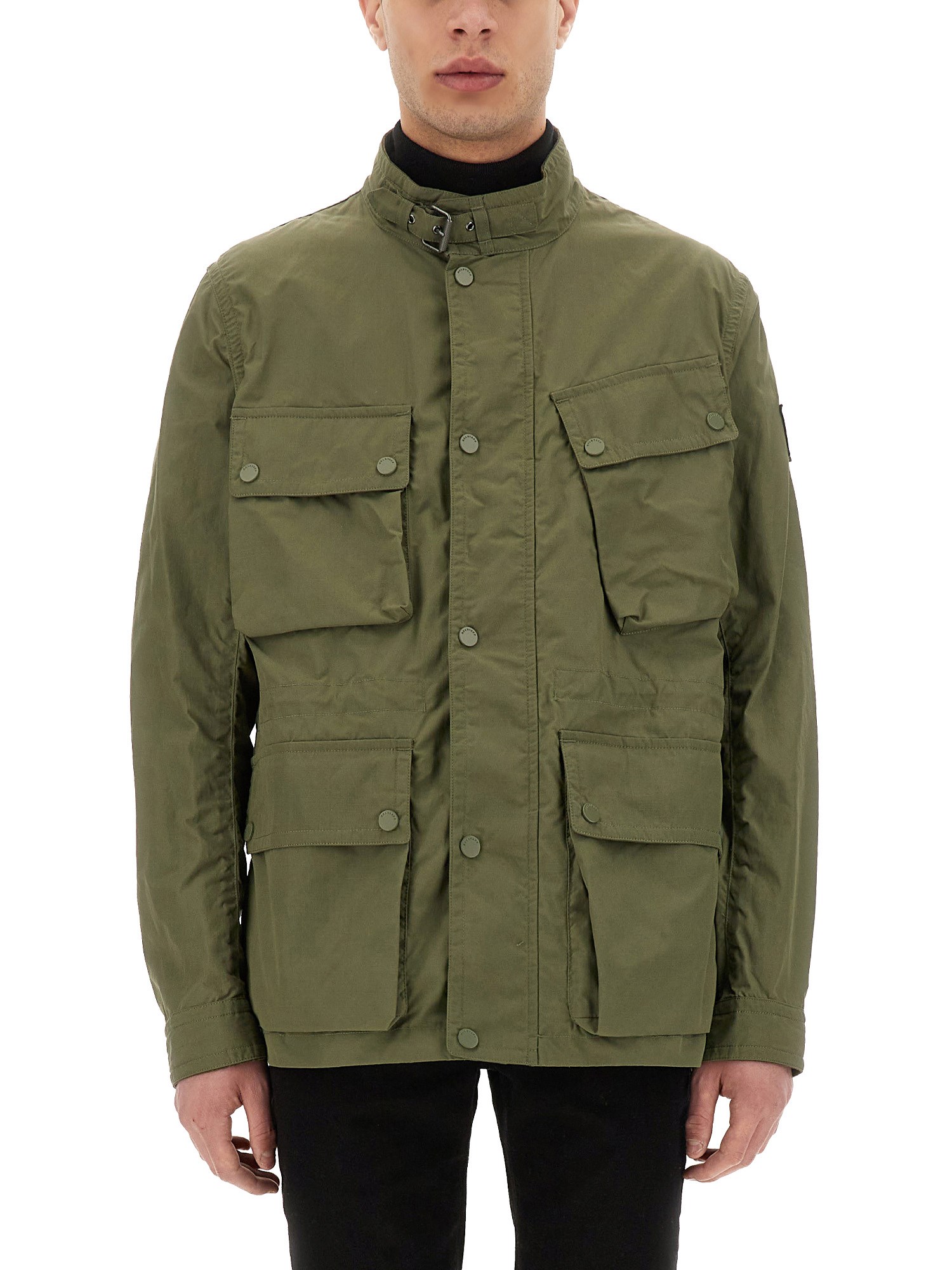 Belstaff Fieldmaster Utility Jacket Adjustable Cuffs In Green