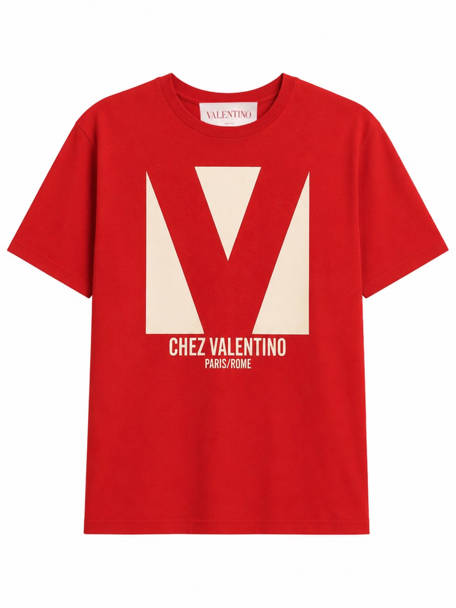 T-SHIRT CON STAMPA CHEZ VALENTINO