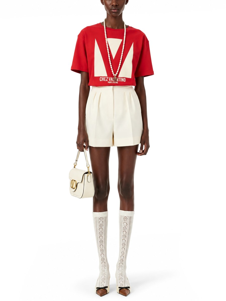 T-SHIRT CON STAMPA CHEZ VALENTINO