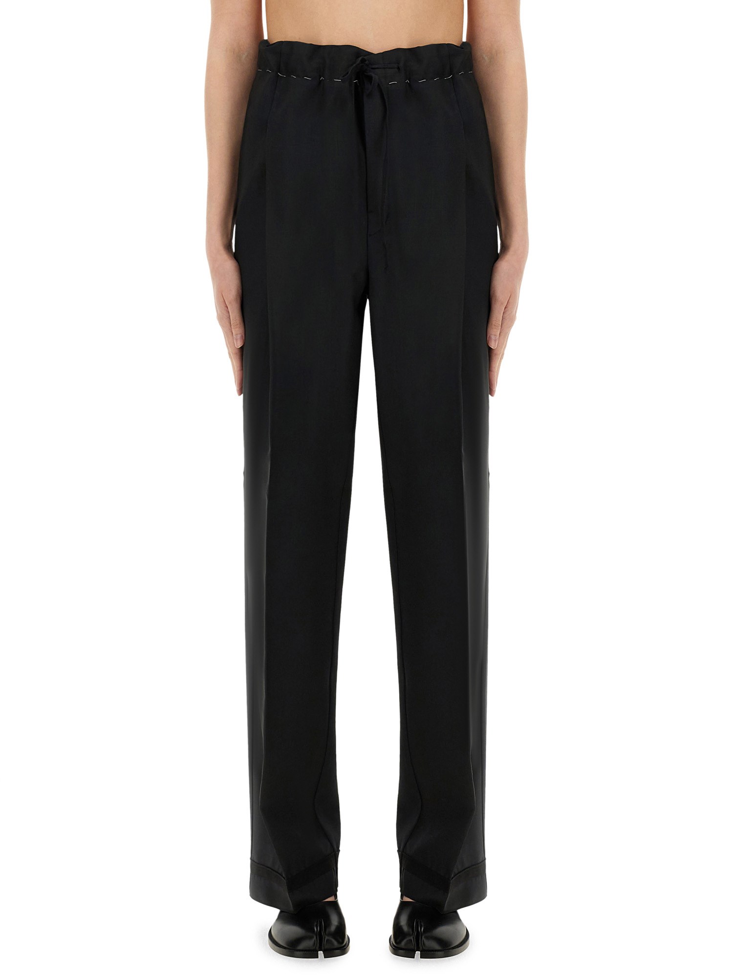 maison margiela wool and mohair pants