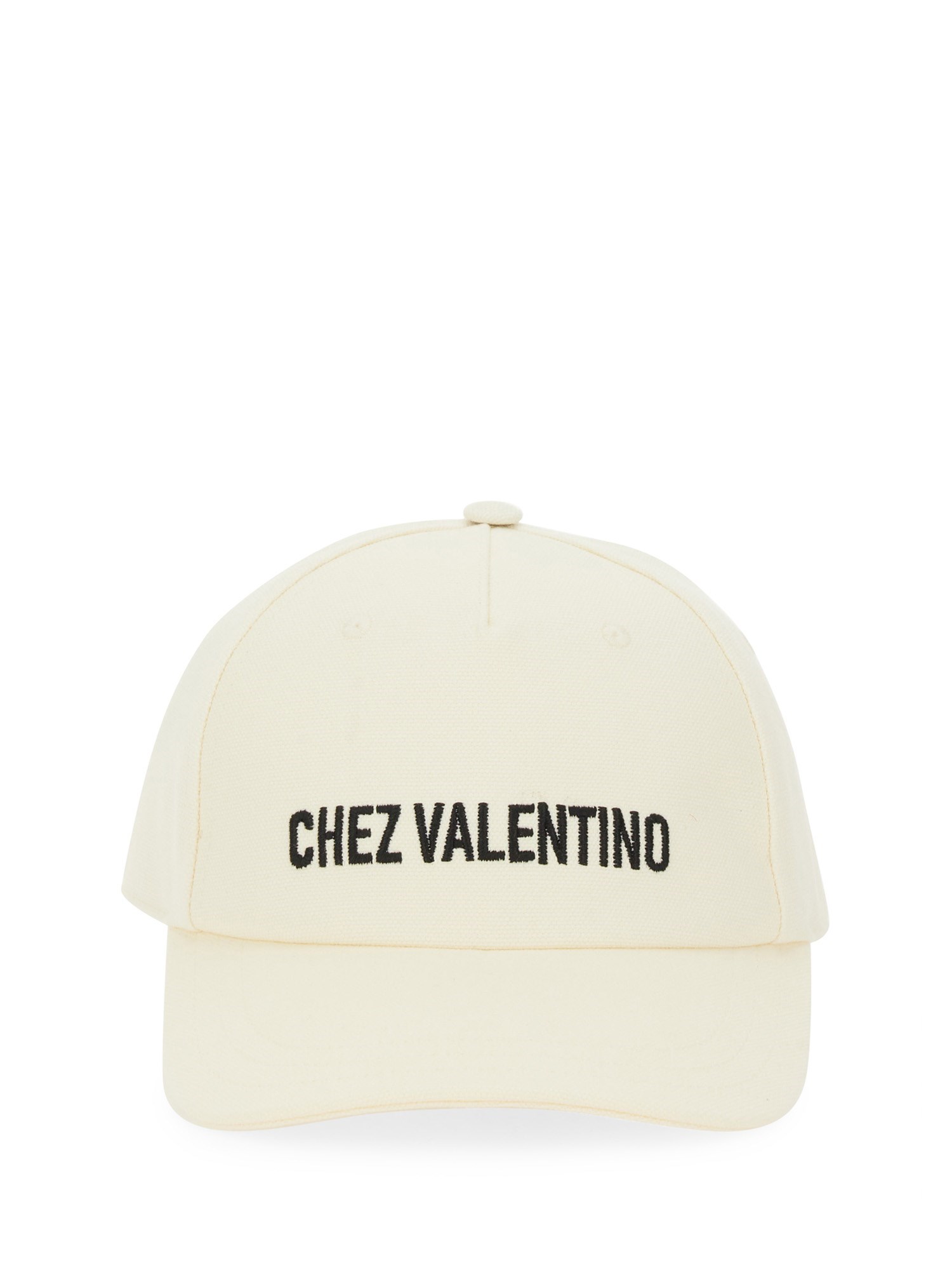 Valentino Baseball Cap With Embroidery In Neutral
