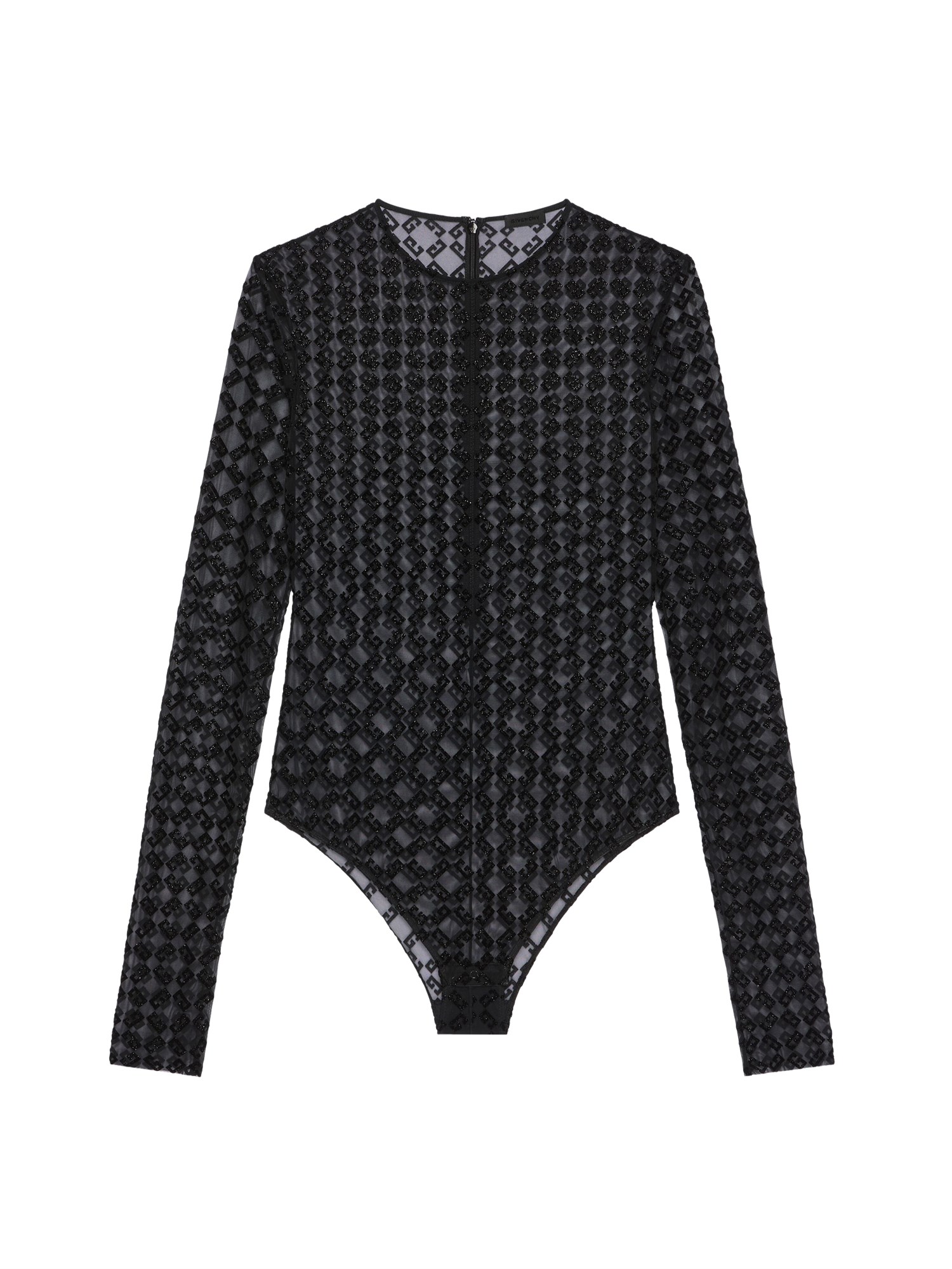 GIVENCHY MONOGRAM TULLE BODYSUIT 