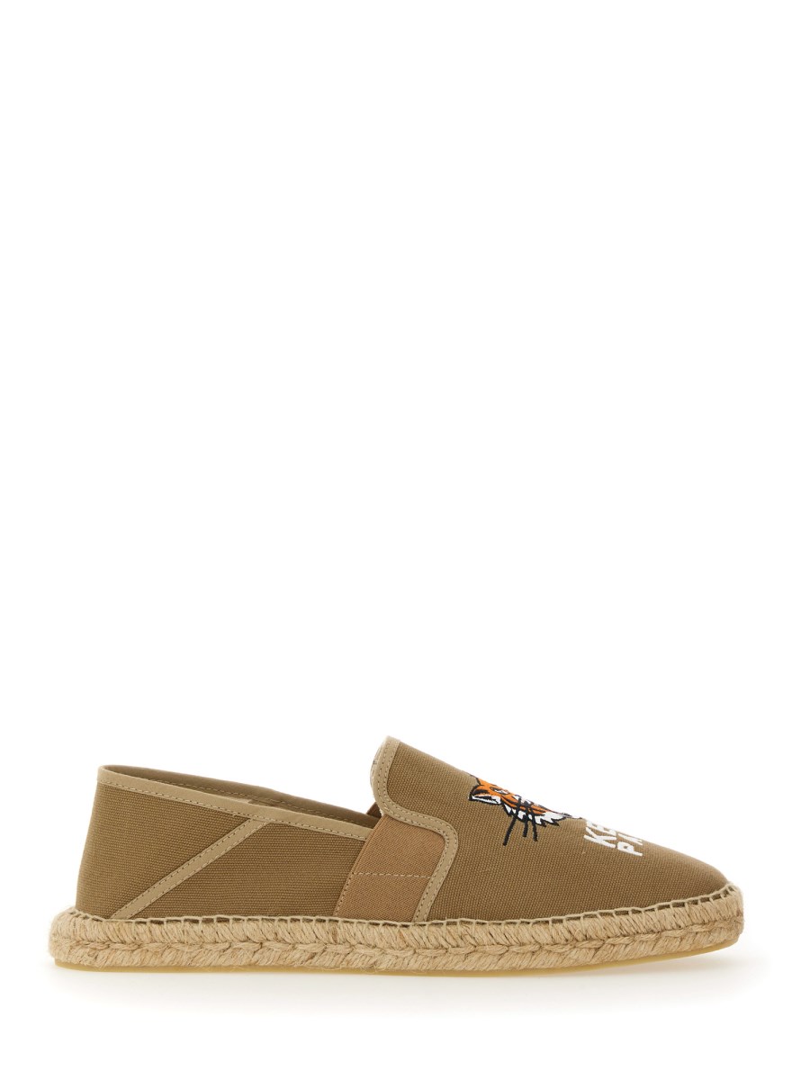 ESPADRILLAS IN TELA RICAMATA "LUCKY TIGER" 