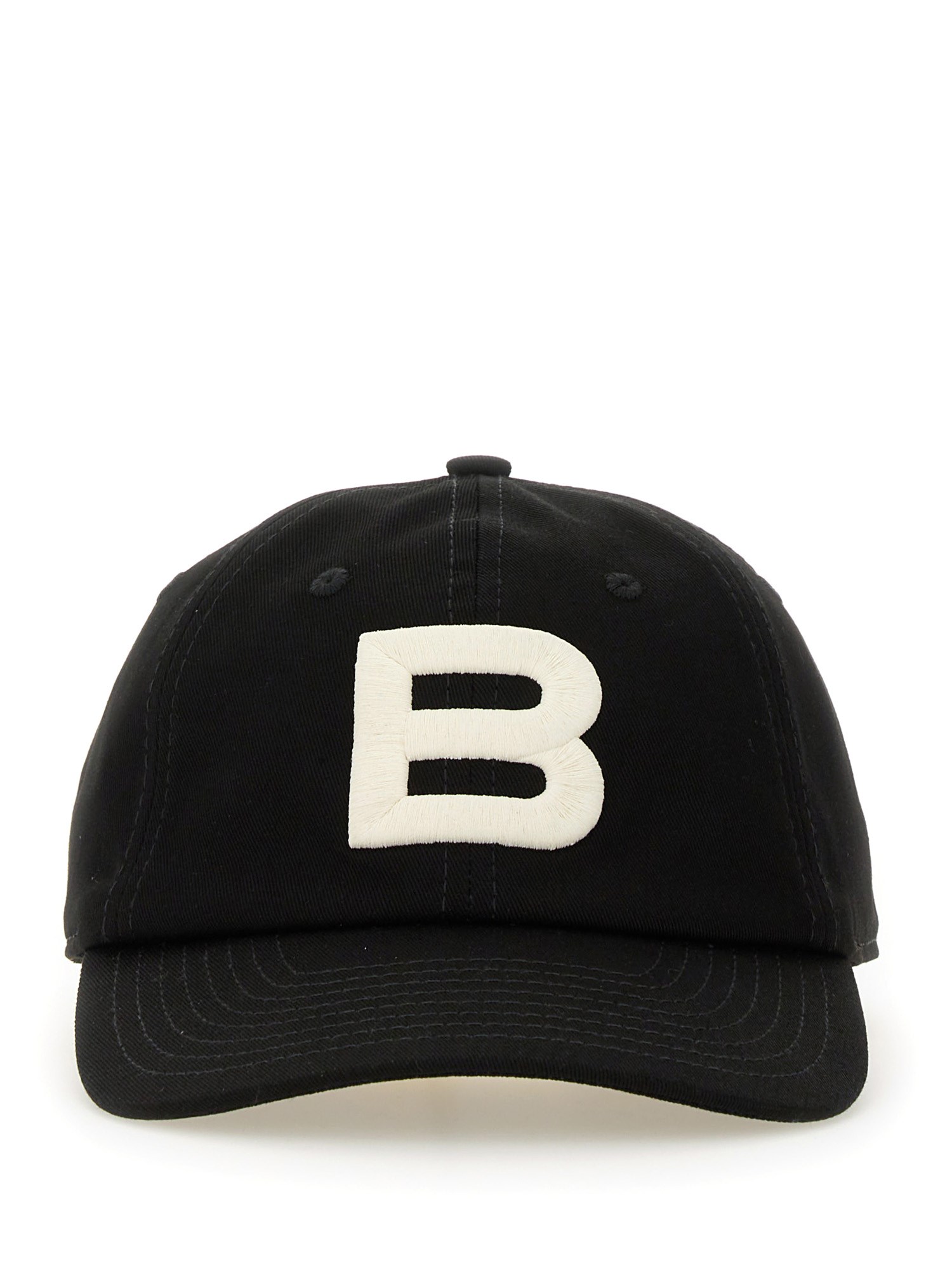Bally Logo-print Cotton Baseball Cap In Black