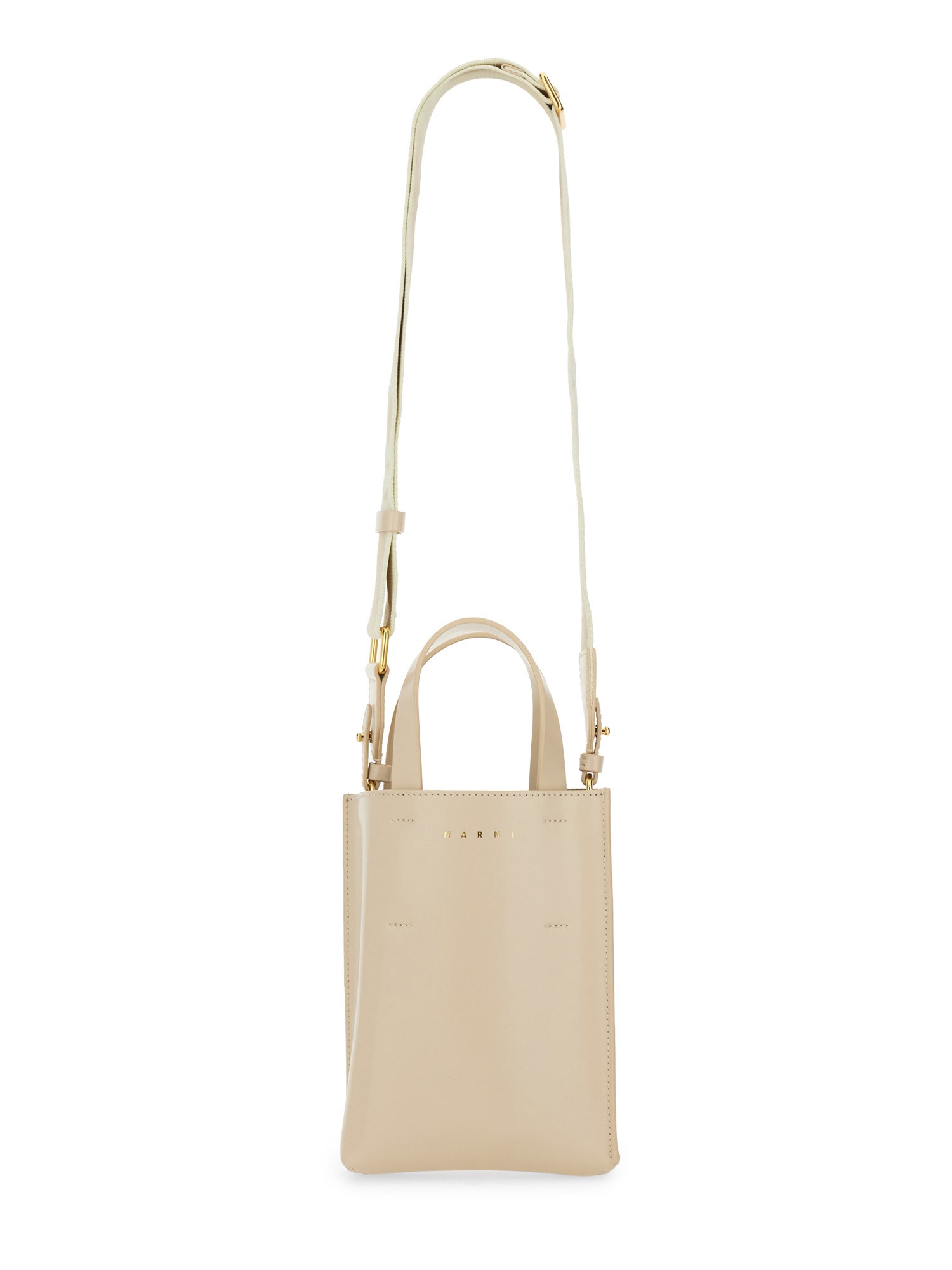 Marni Museo Nano Handbag In Ivory