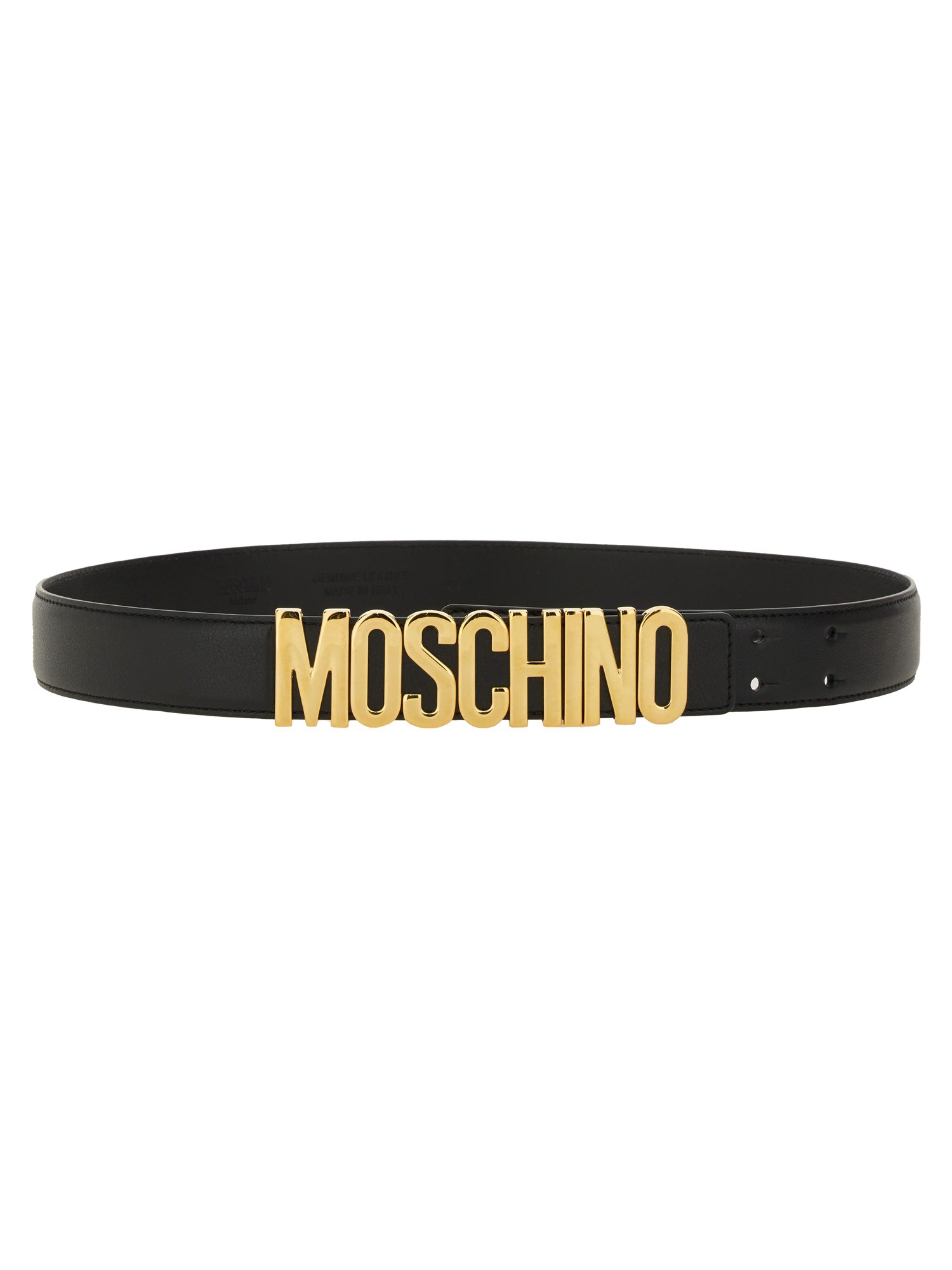 Shop Moschino Cinrua With Logo In Black