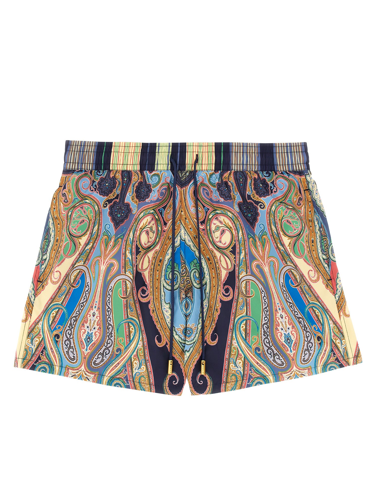 Etro Vibrant Paisley Pattern Boxer Swimsuit In Multicolour