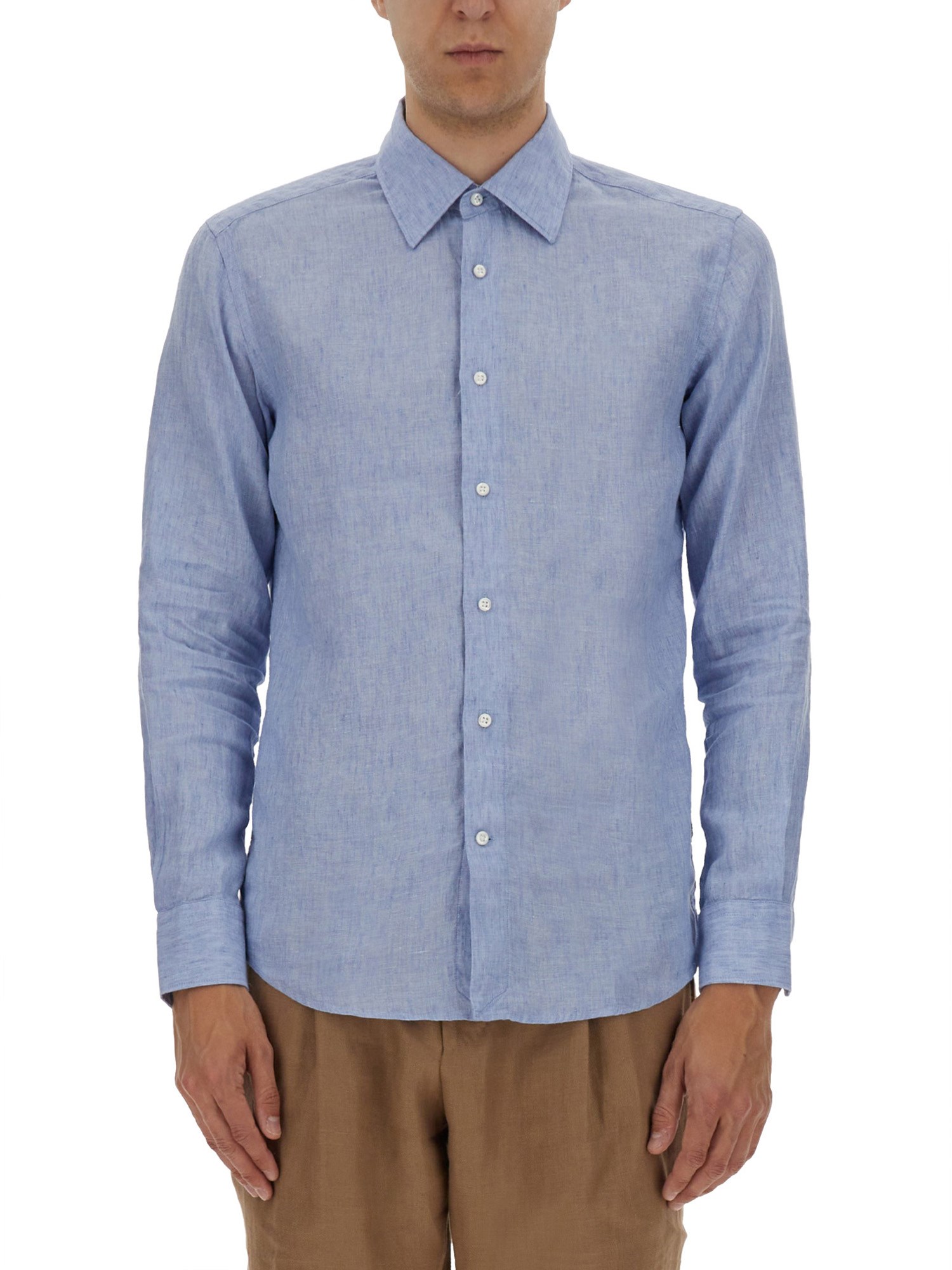 BOSS CAMEL SHIRT "L-HAYS-KENTW-C-252" 