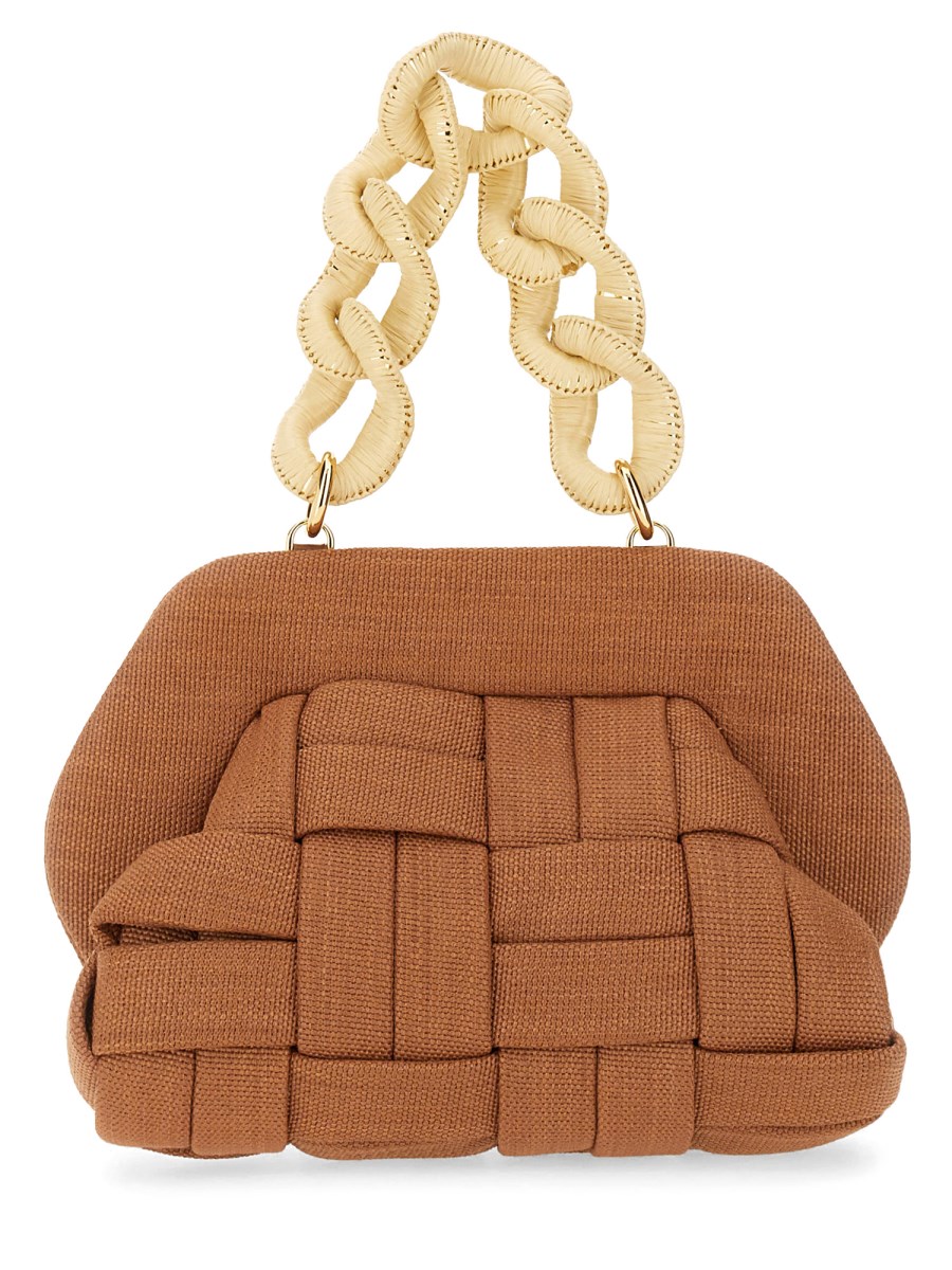 CLUTCH TIA WEAVED STRAW