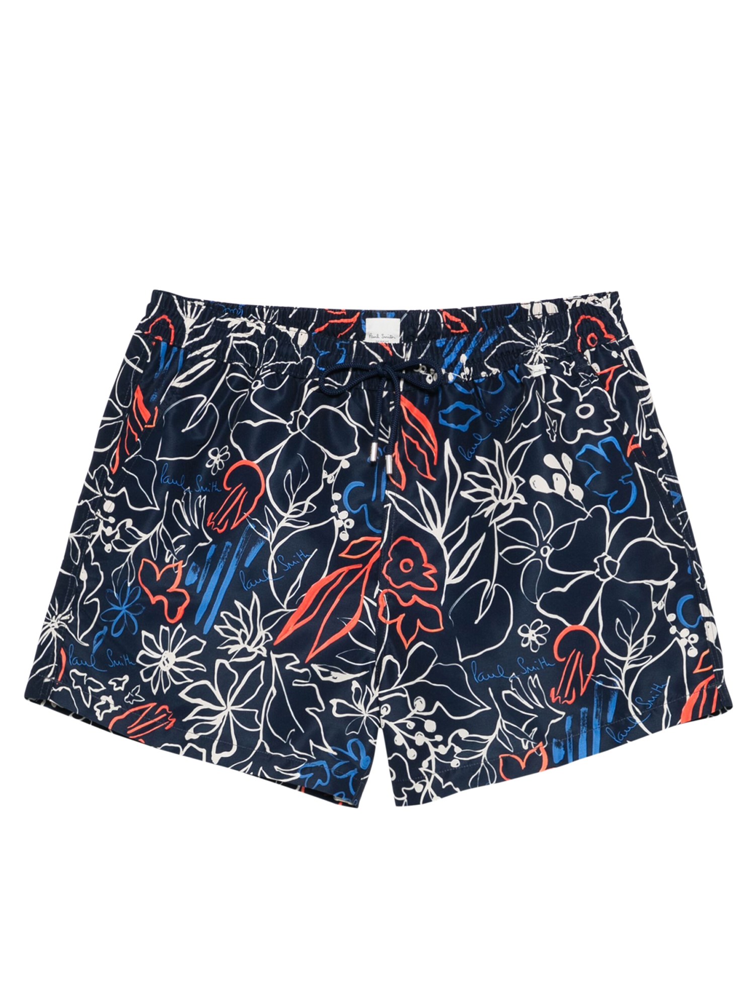 Paul Smith Men's Floral Print Swim Shorts In Blue