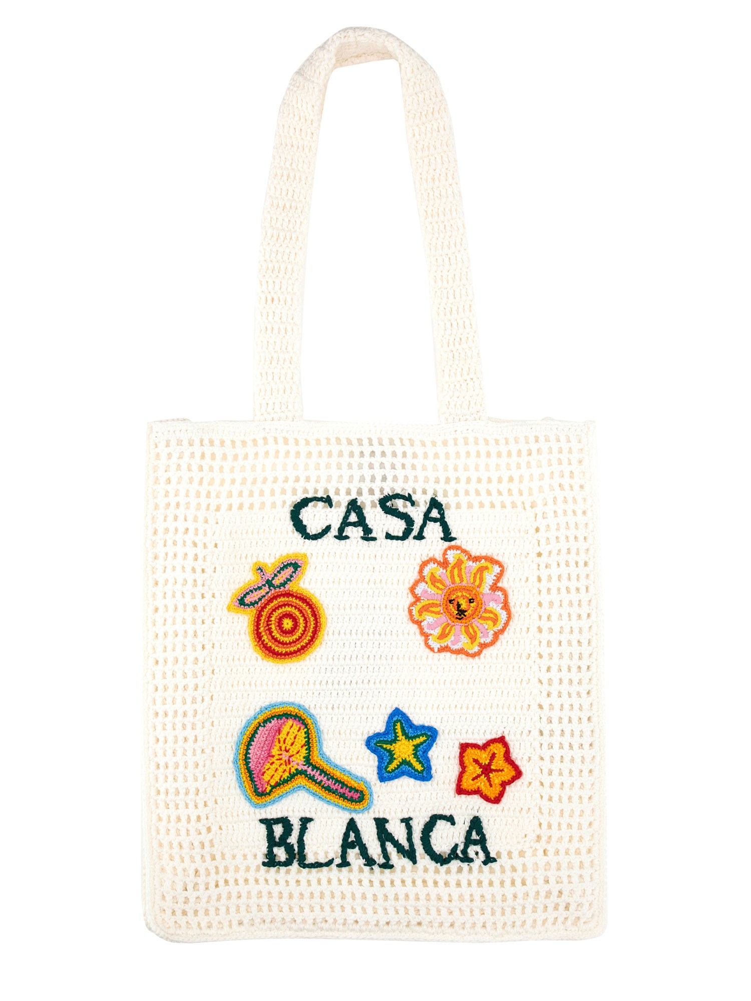 casablanca large crochet bag