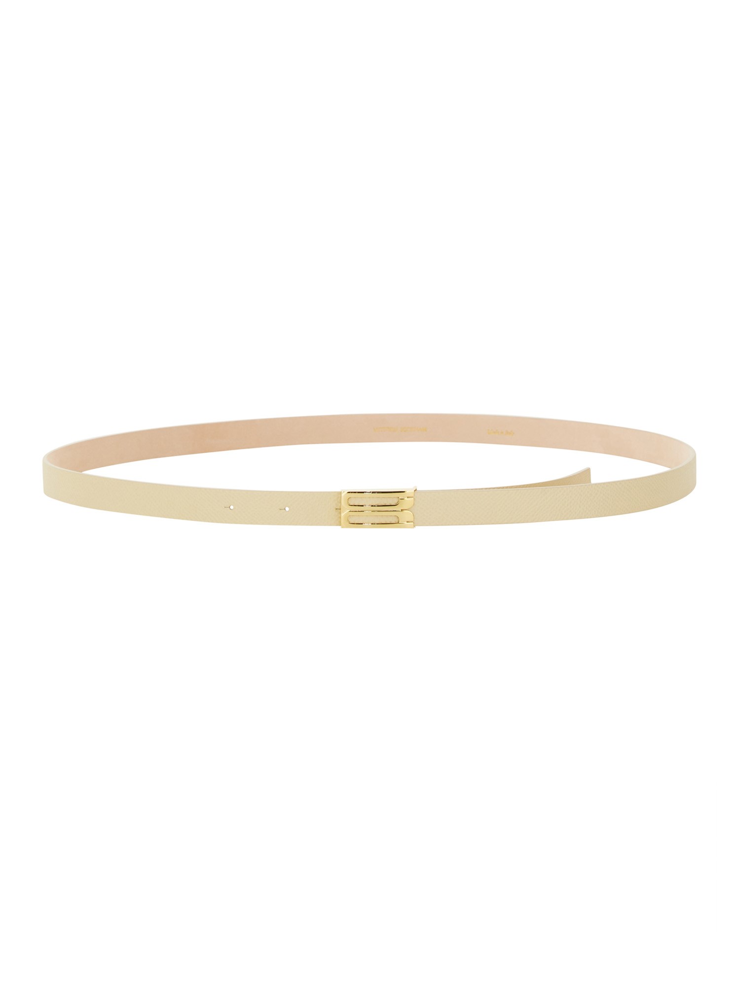 Shop Victoria Beckham Leather Belt In Ivory