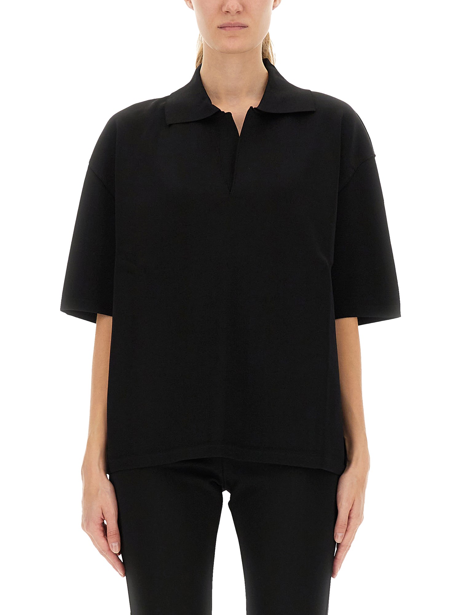 ami paris v-neck polo shirt