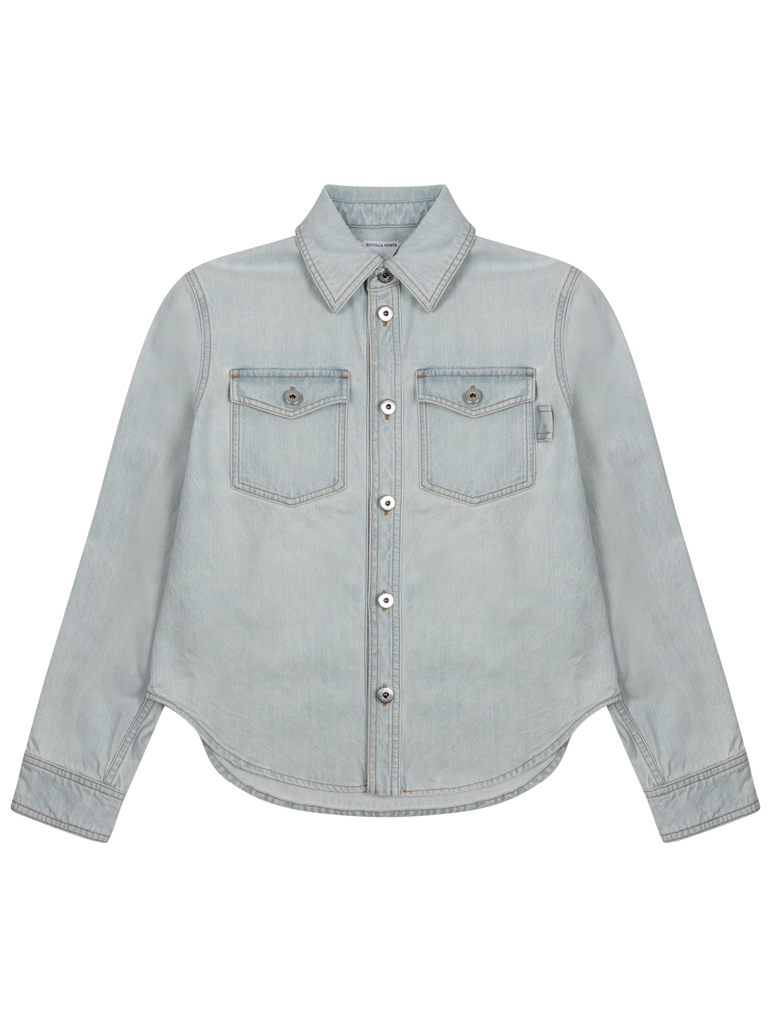 bottega veneta "extra bleach" denim shirt