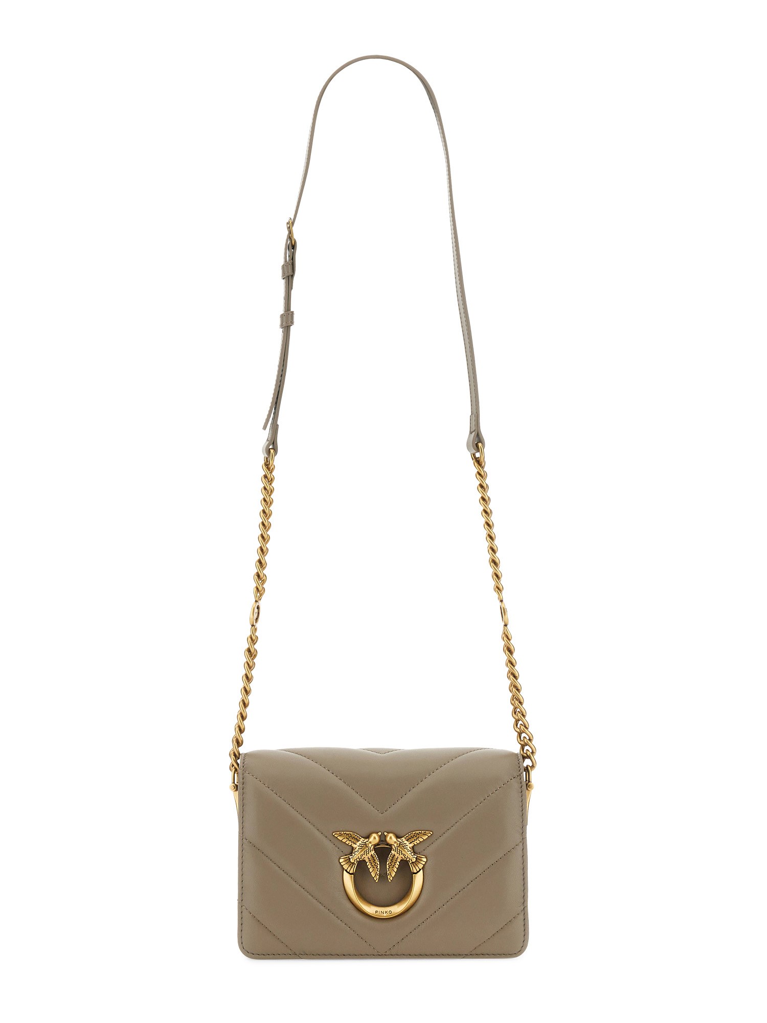 pinko click mini "love" bag