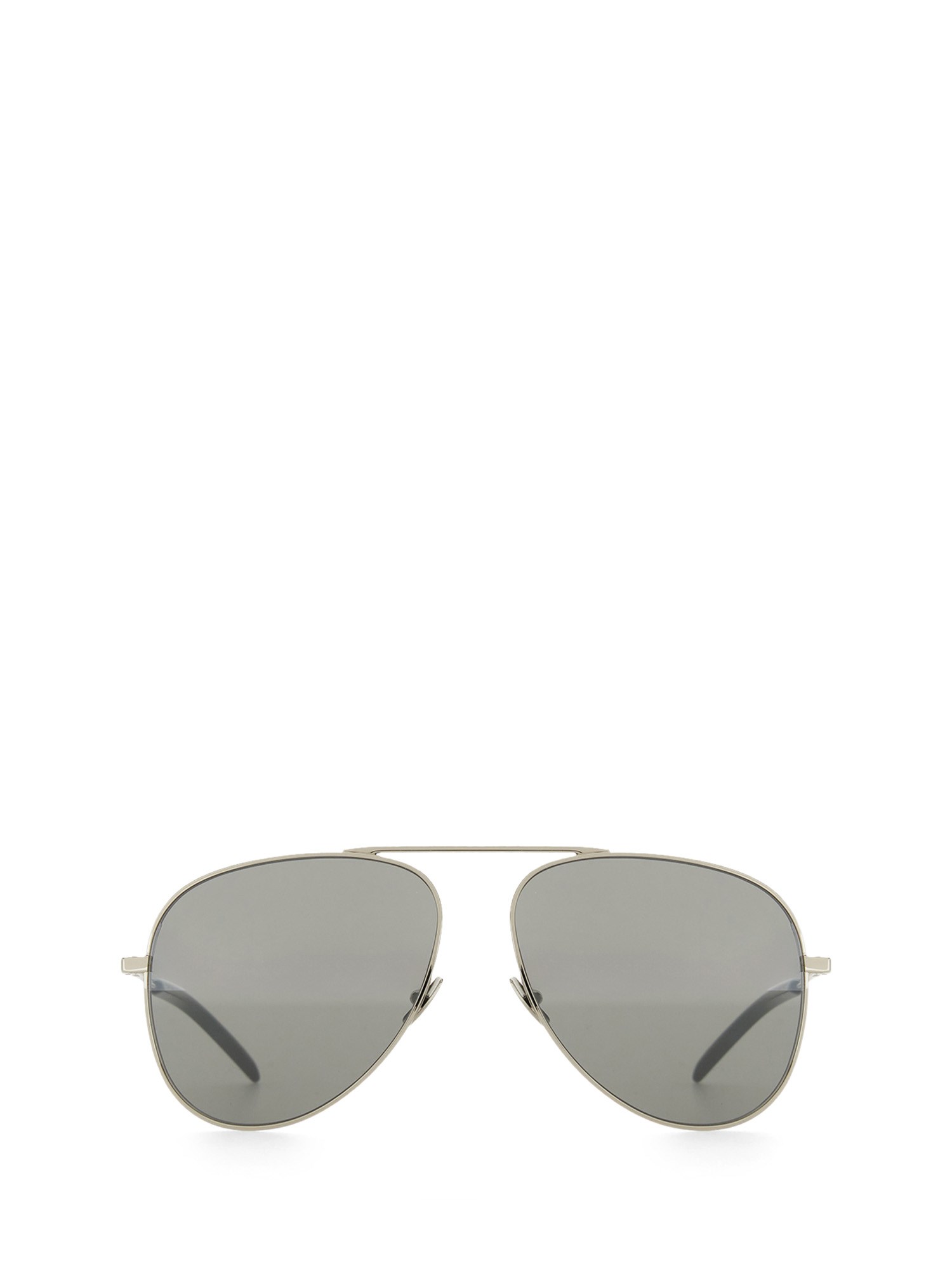 Saint Laurent Metal Sl690 Sunglasses In Silver