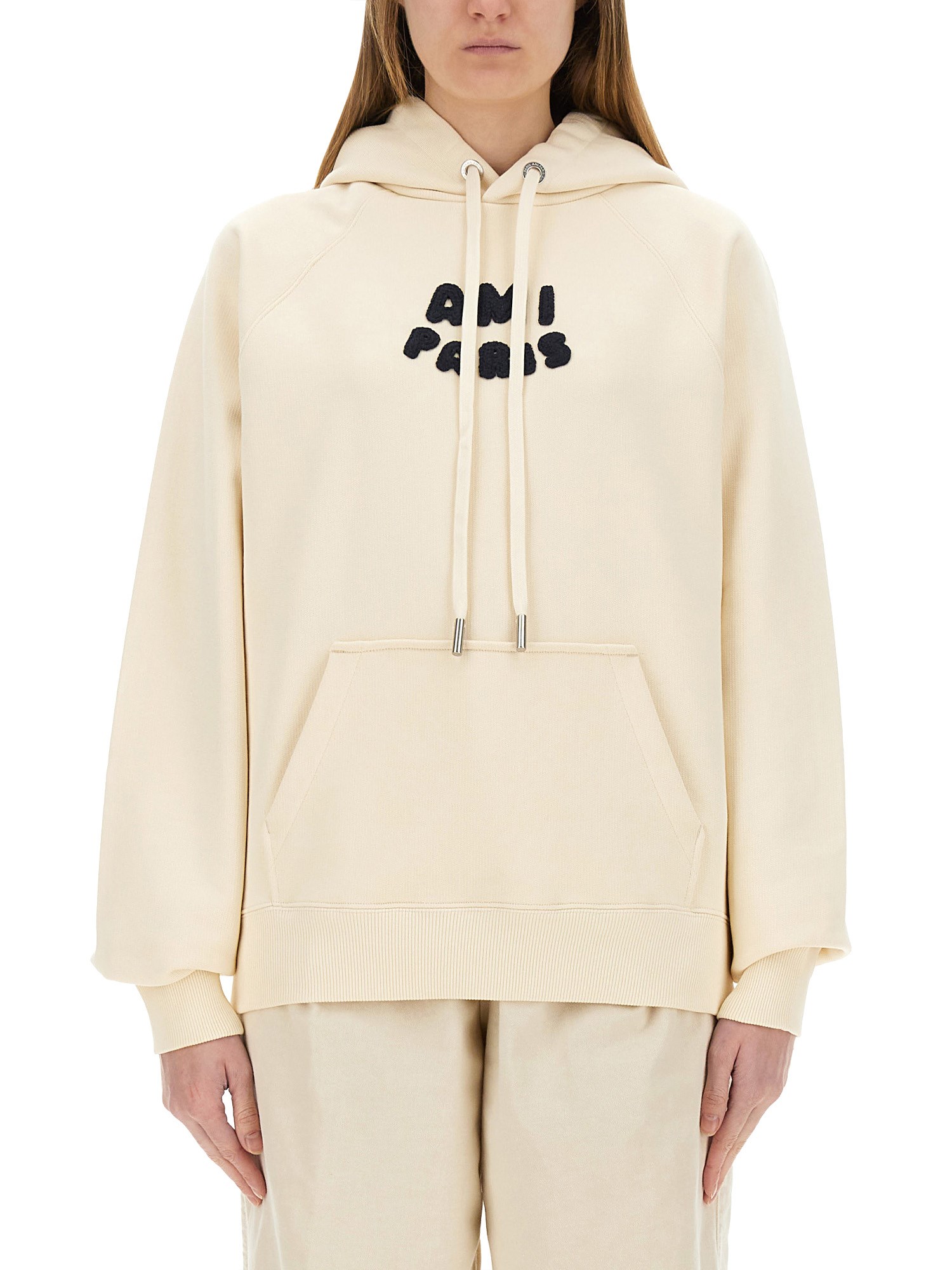Ami Alexandre Mattiussi Ami Paris Sweatshirt In White