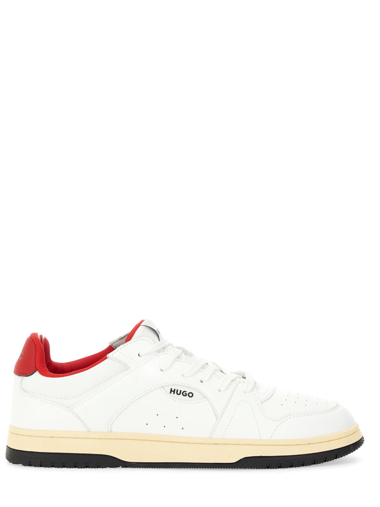 Hugo Boss Hugo Leather Sneaker In White