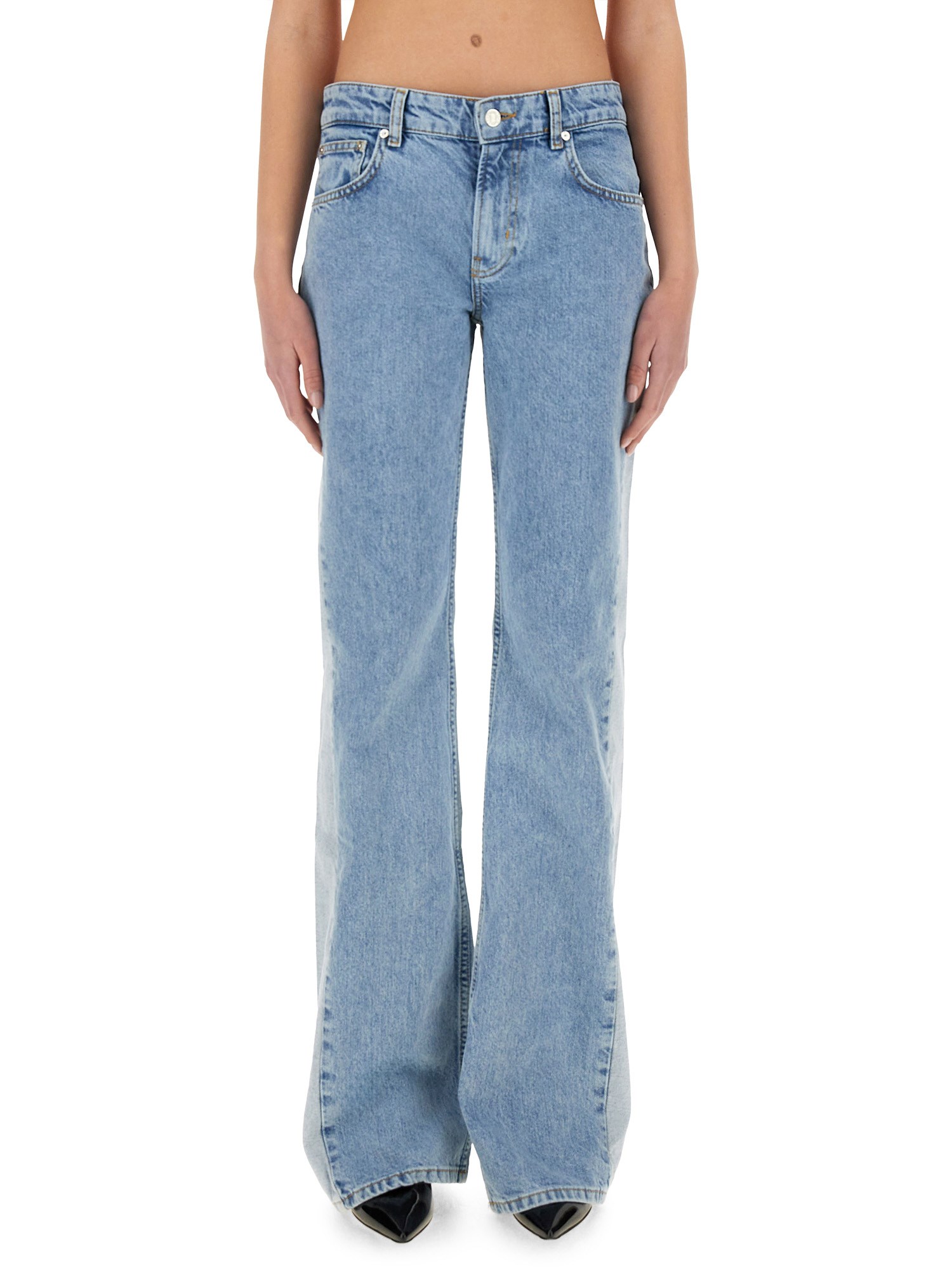 Moschino Jeans Two-tone Denim Jeans In Denim