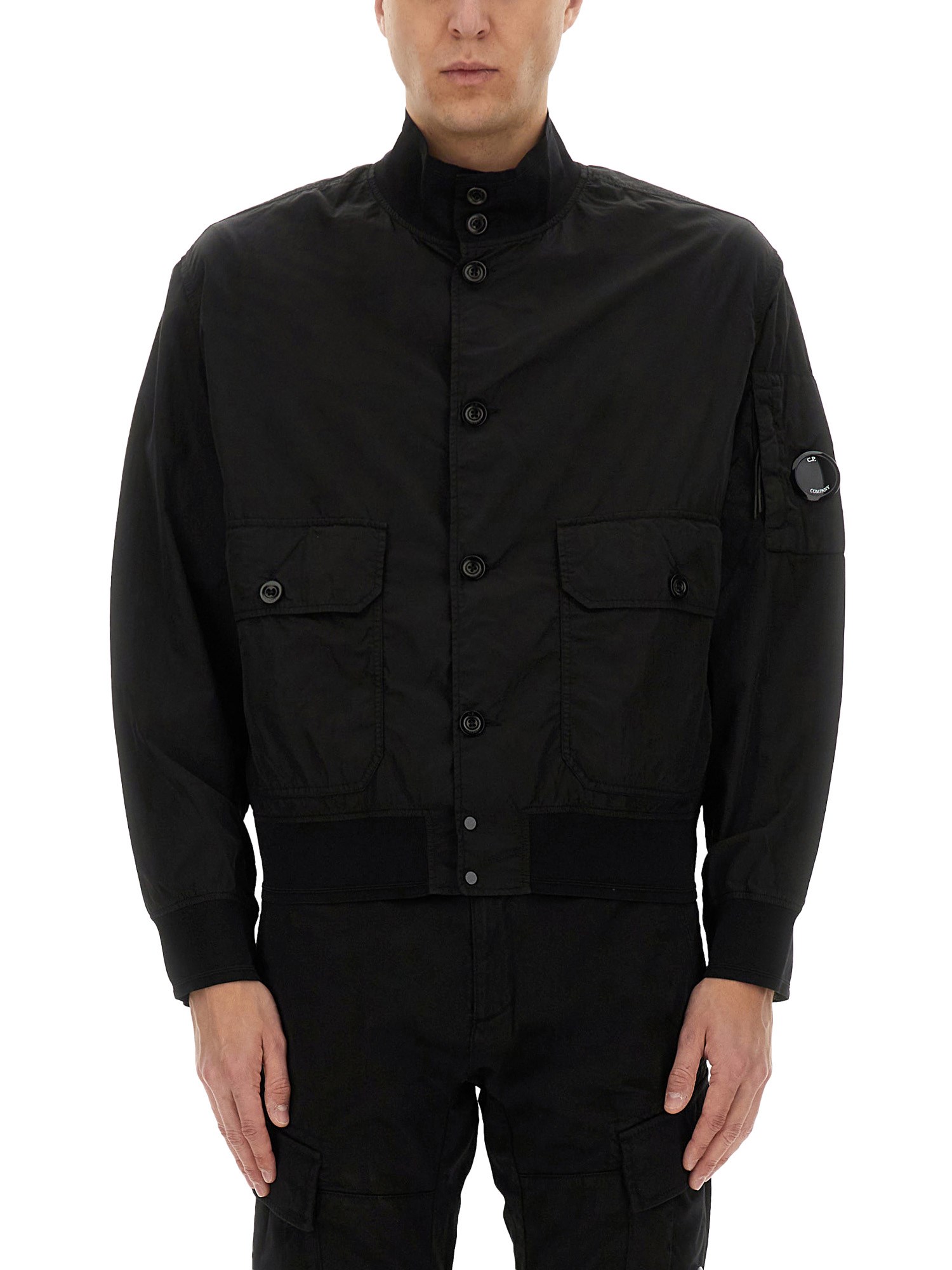 Shop C.p. Company C. P. Company Chrome-r Jacket In Black