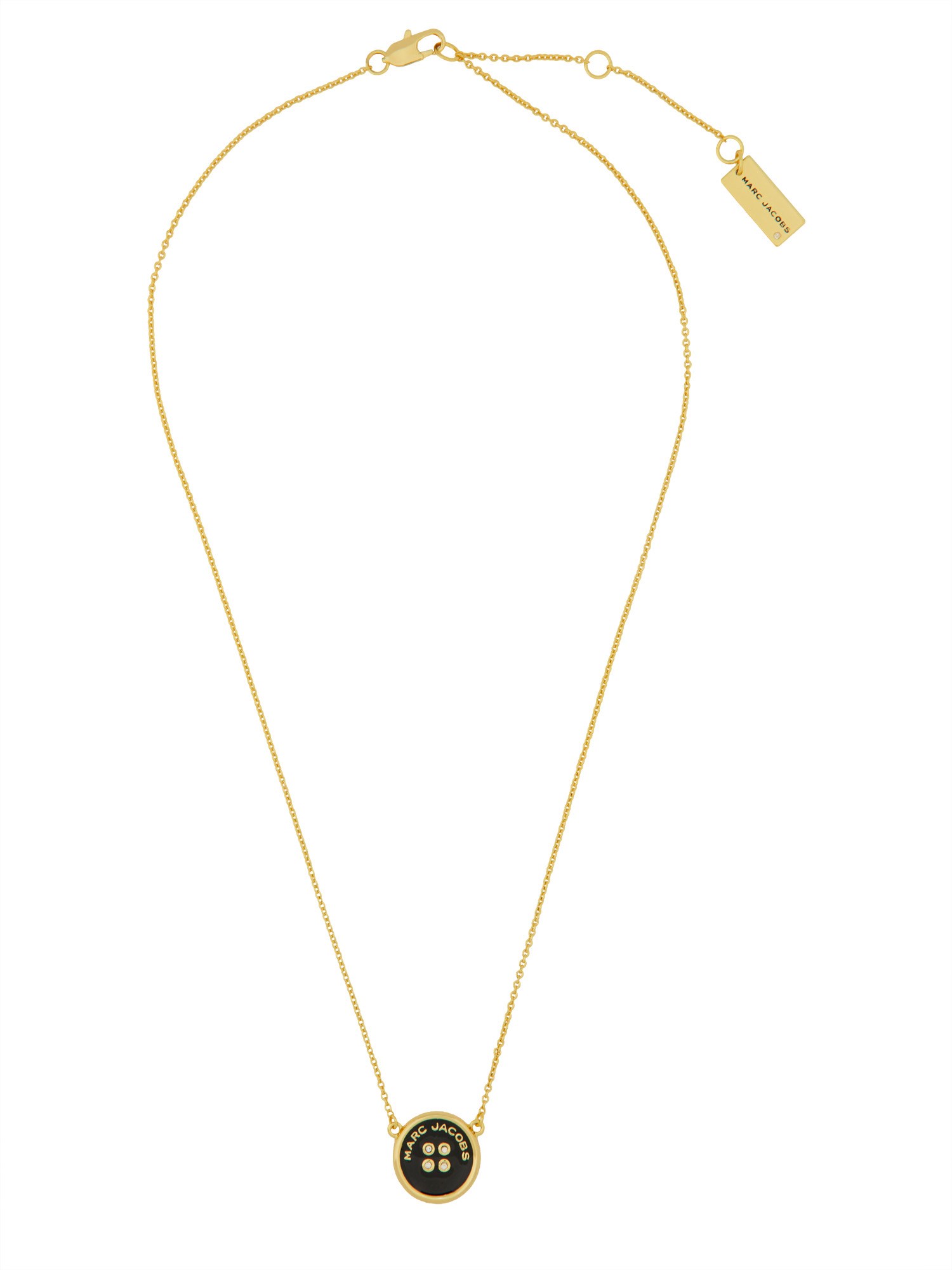 Marc Jacobs "button Pendant" Necklace In Multicolour