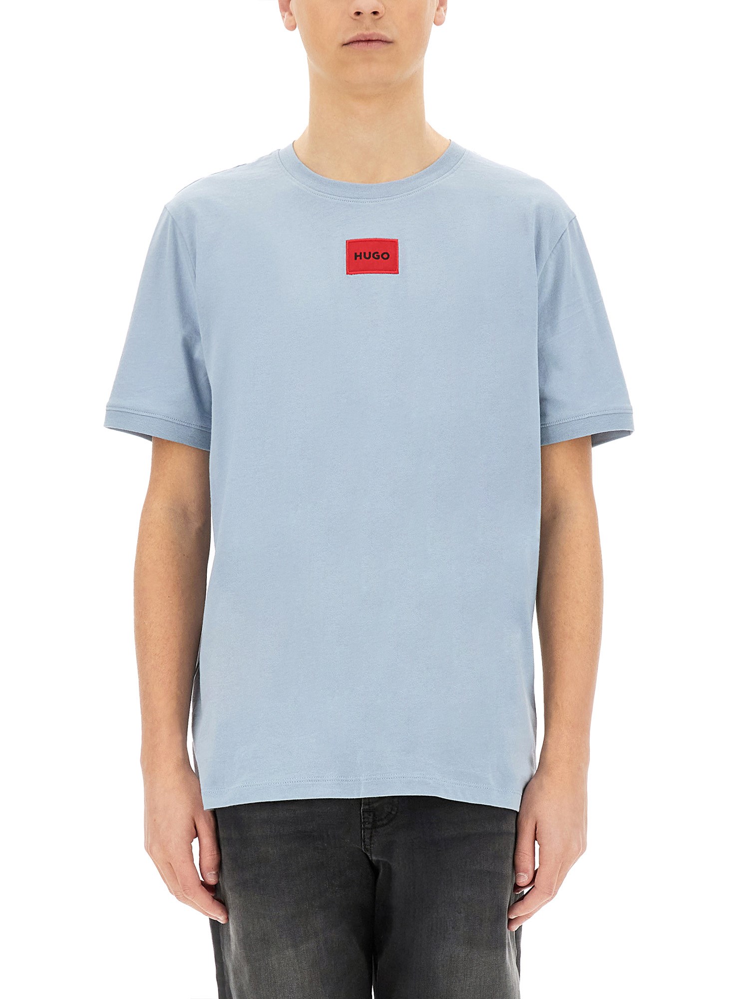 Shop Hugo Boss T-shirt "diragolino 212" In Azure