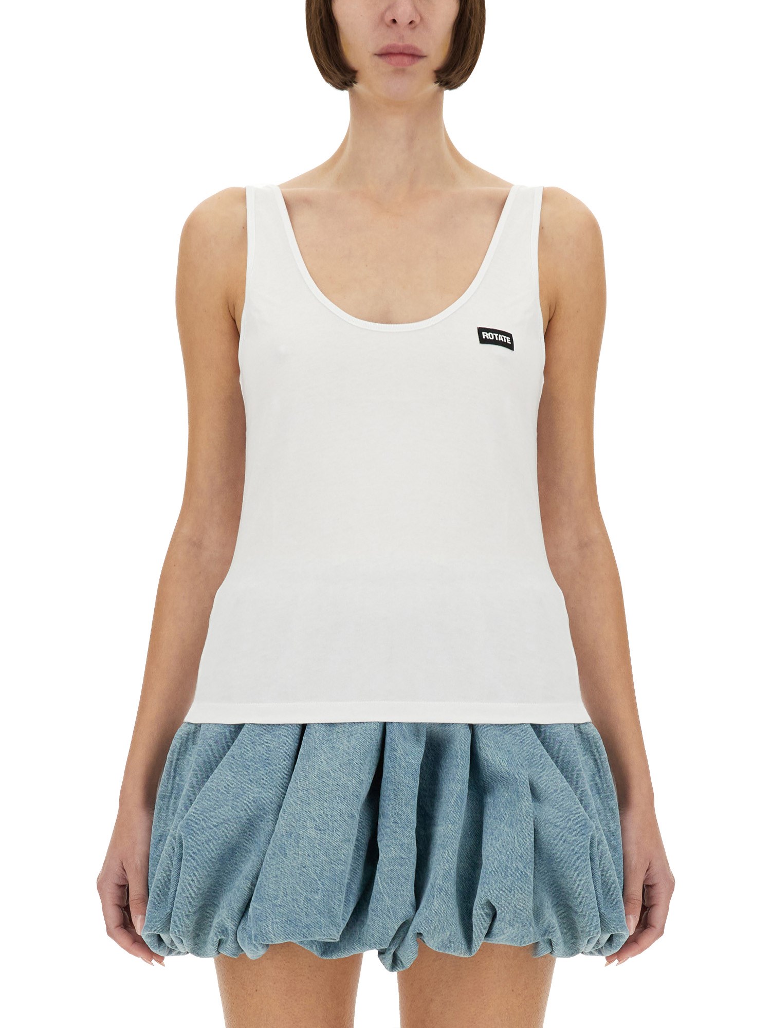 Rotate Birger Christensen Rotate Women Tank Top In White