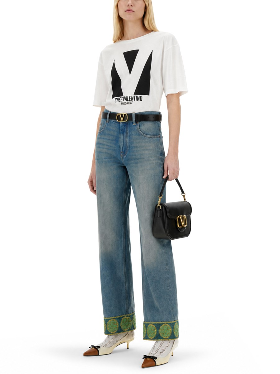 T-SHIRT CON STAMPA CHEZ VALENTINO