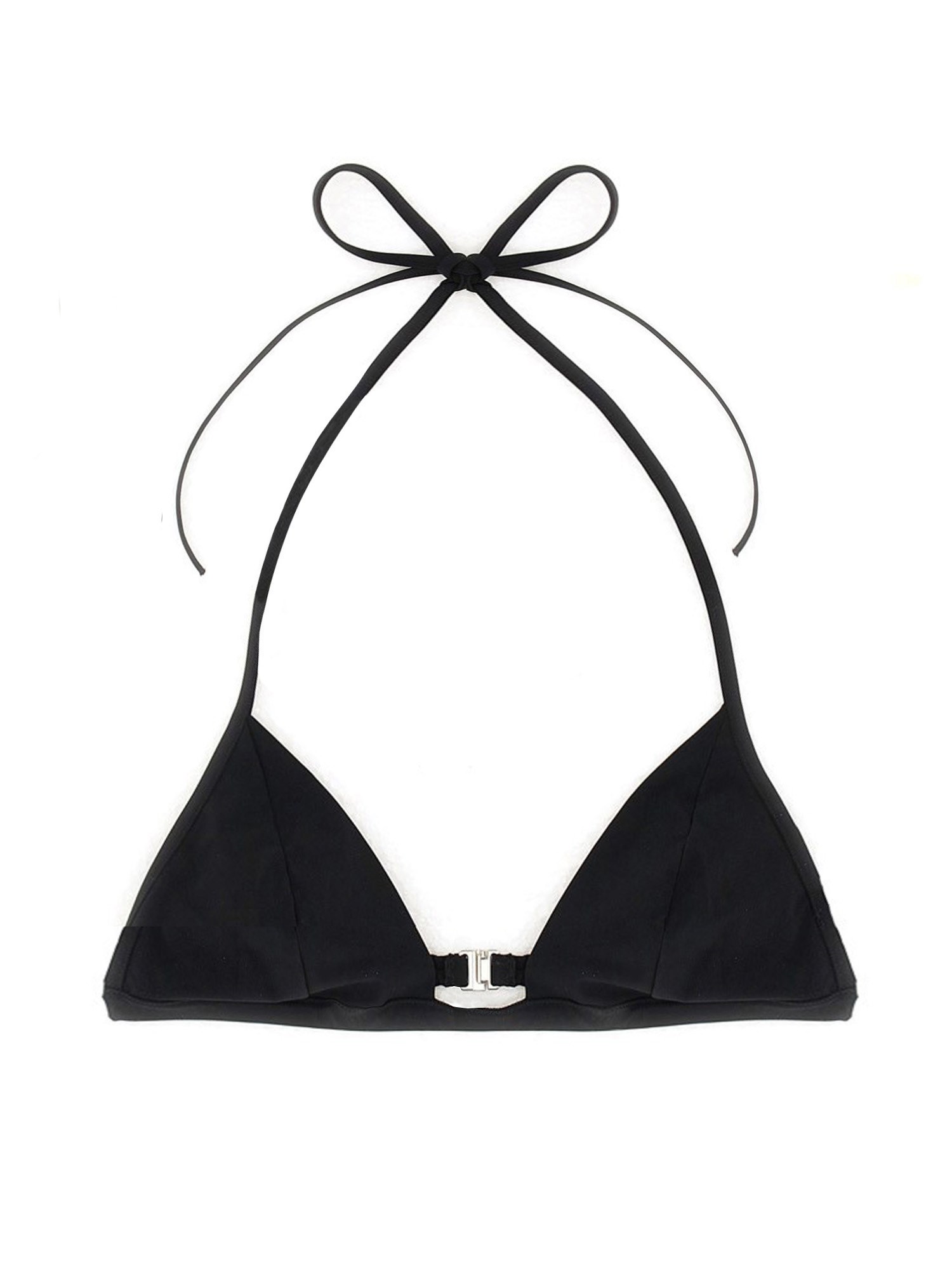 Rick Owens Triangle Leather Bandeau In Black