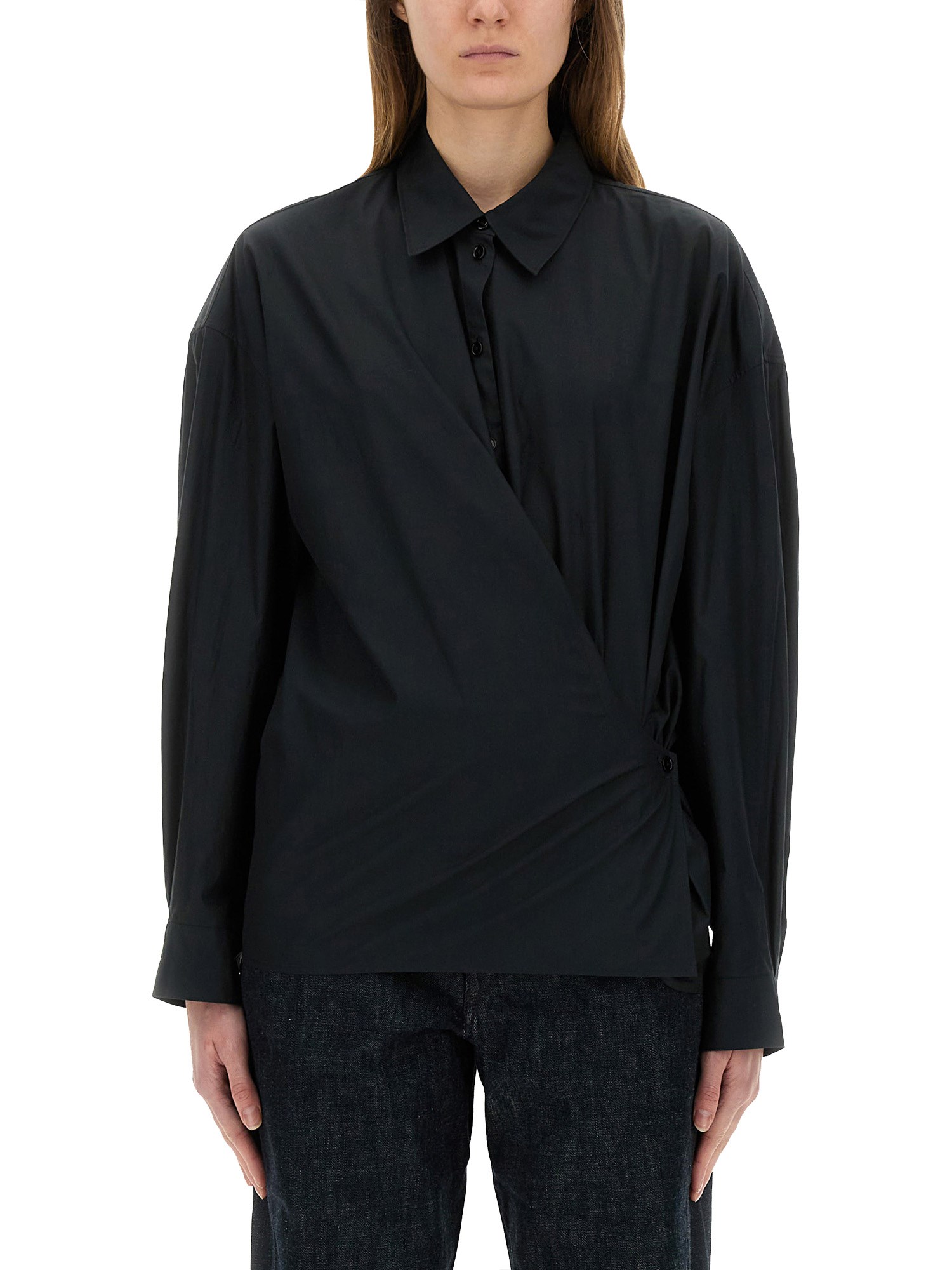 Lemaire Shirts In Black