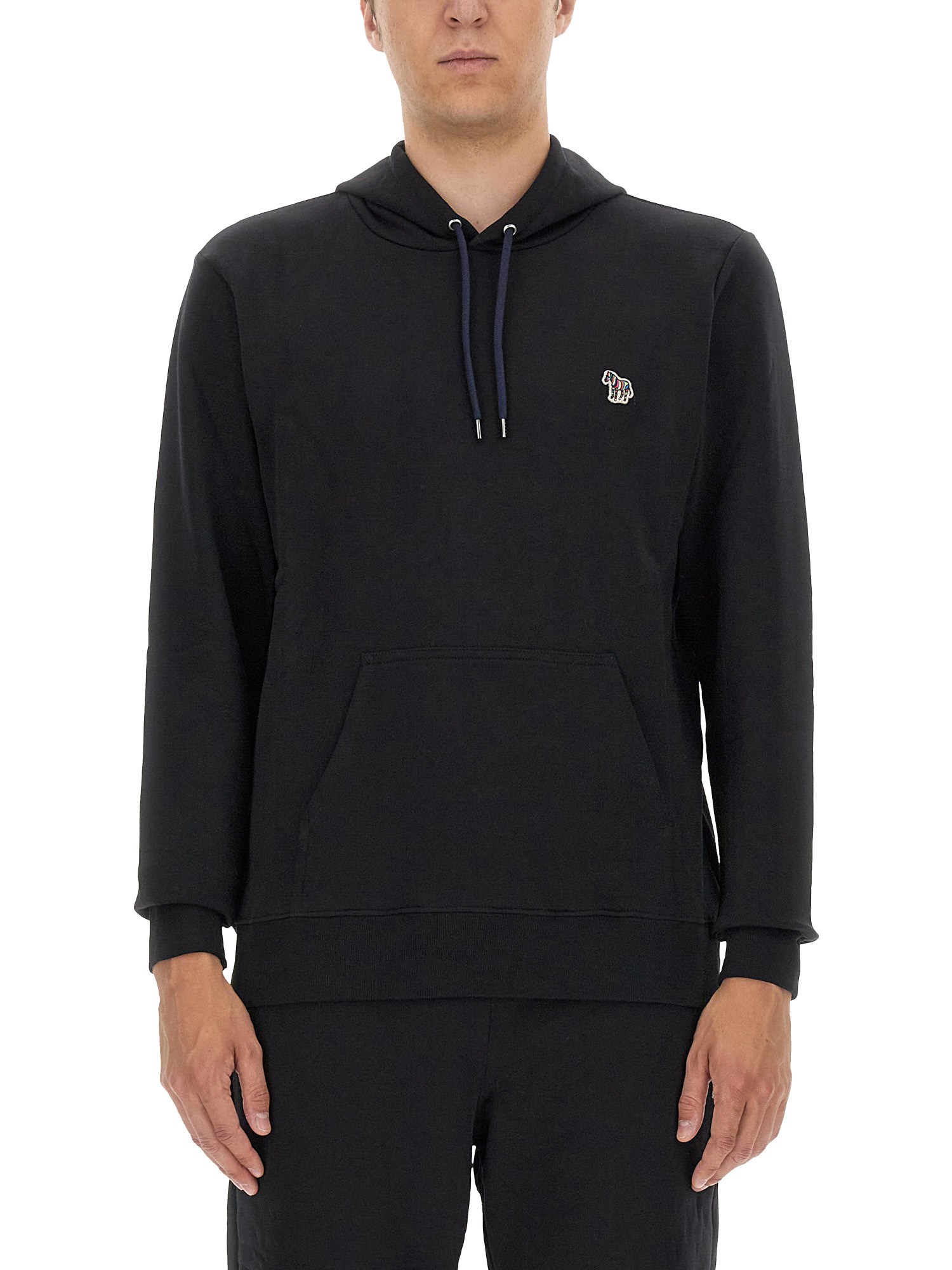 Ps By Paul Smith Ps Paul Smith Sweatshirt With Zebra Patch In Black