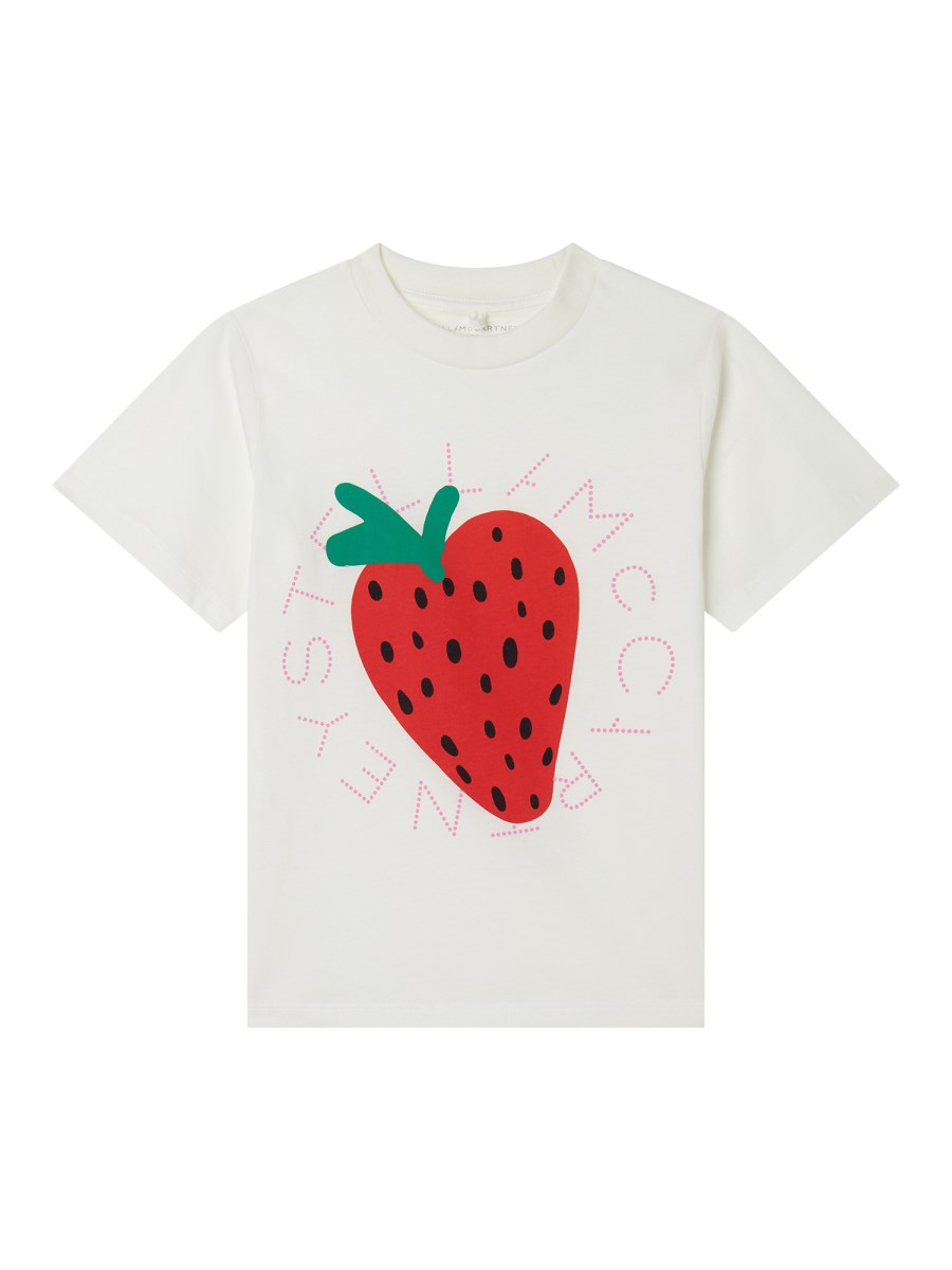 T-SHIRT CON STAMPA FRAGOLA