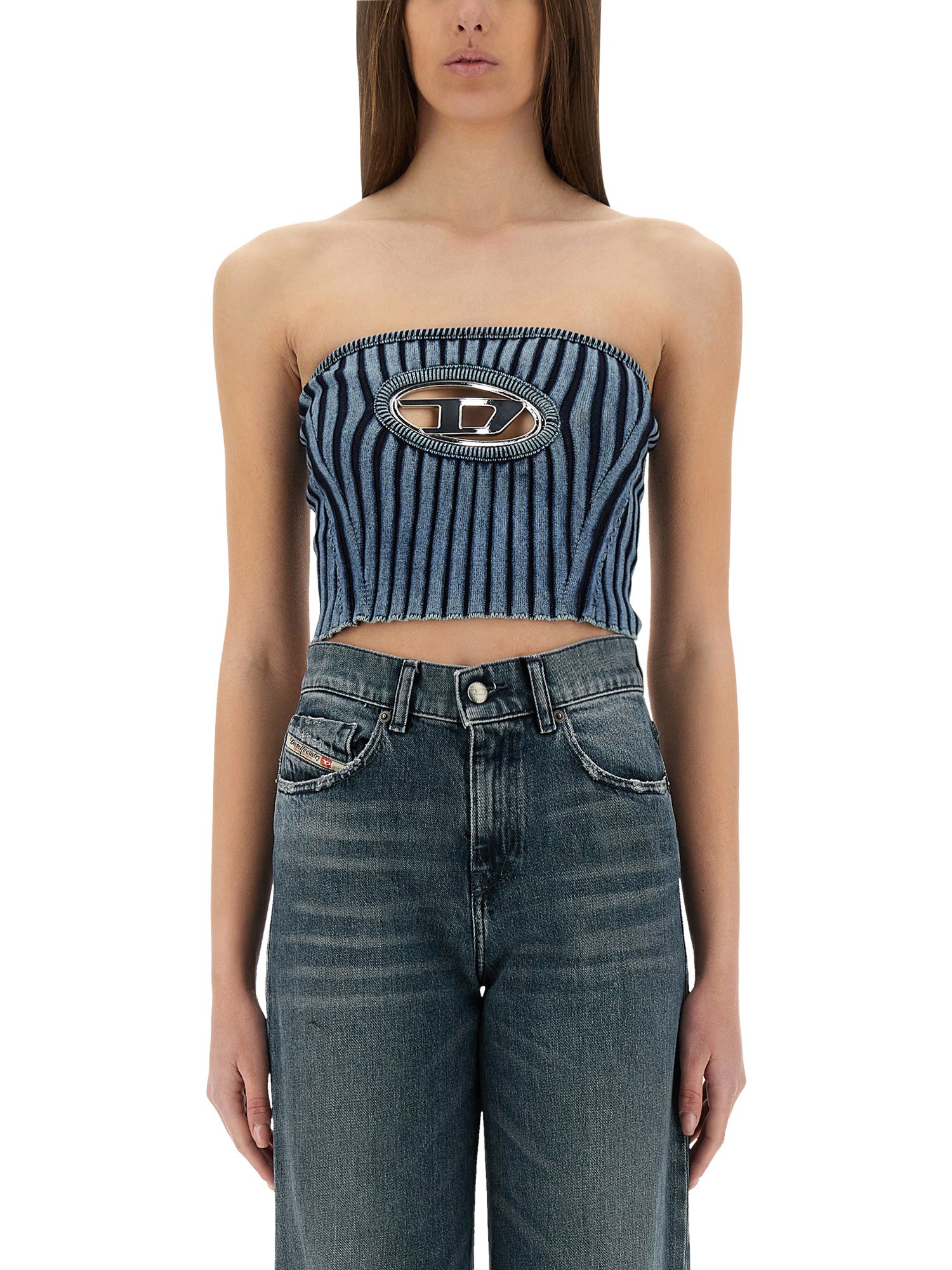 Shop Diesel Top "clarksville" In Denim