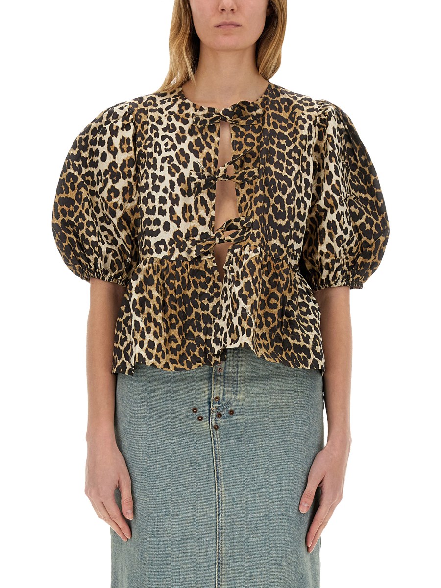 BLUSA CON MOTIVO ANIMALIER