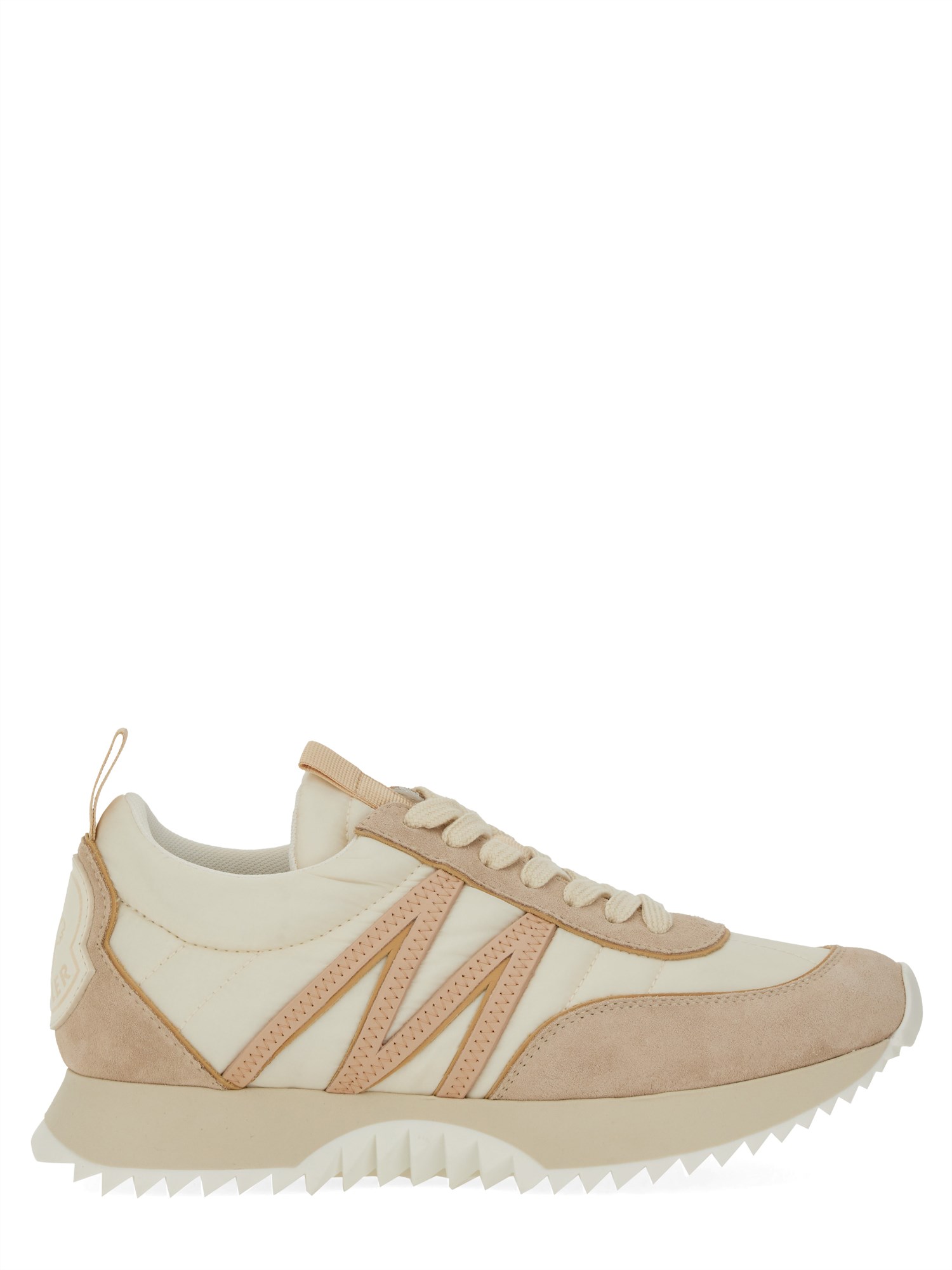 Shop Moncler "pacey" Sneaker In Beige