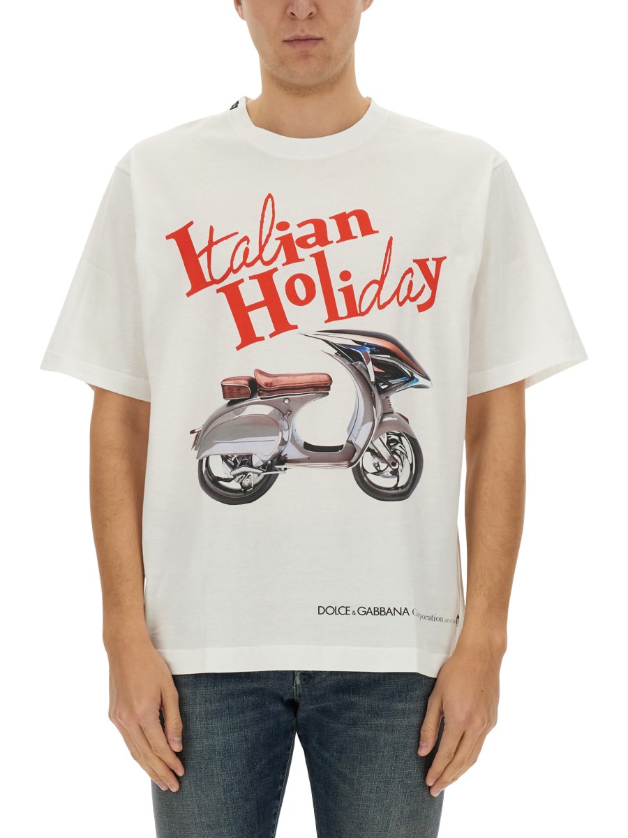 T-SHIRT CON STAMPA "VESPA"