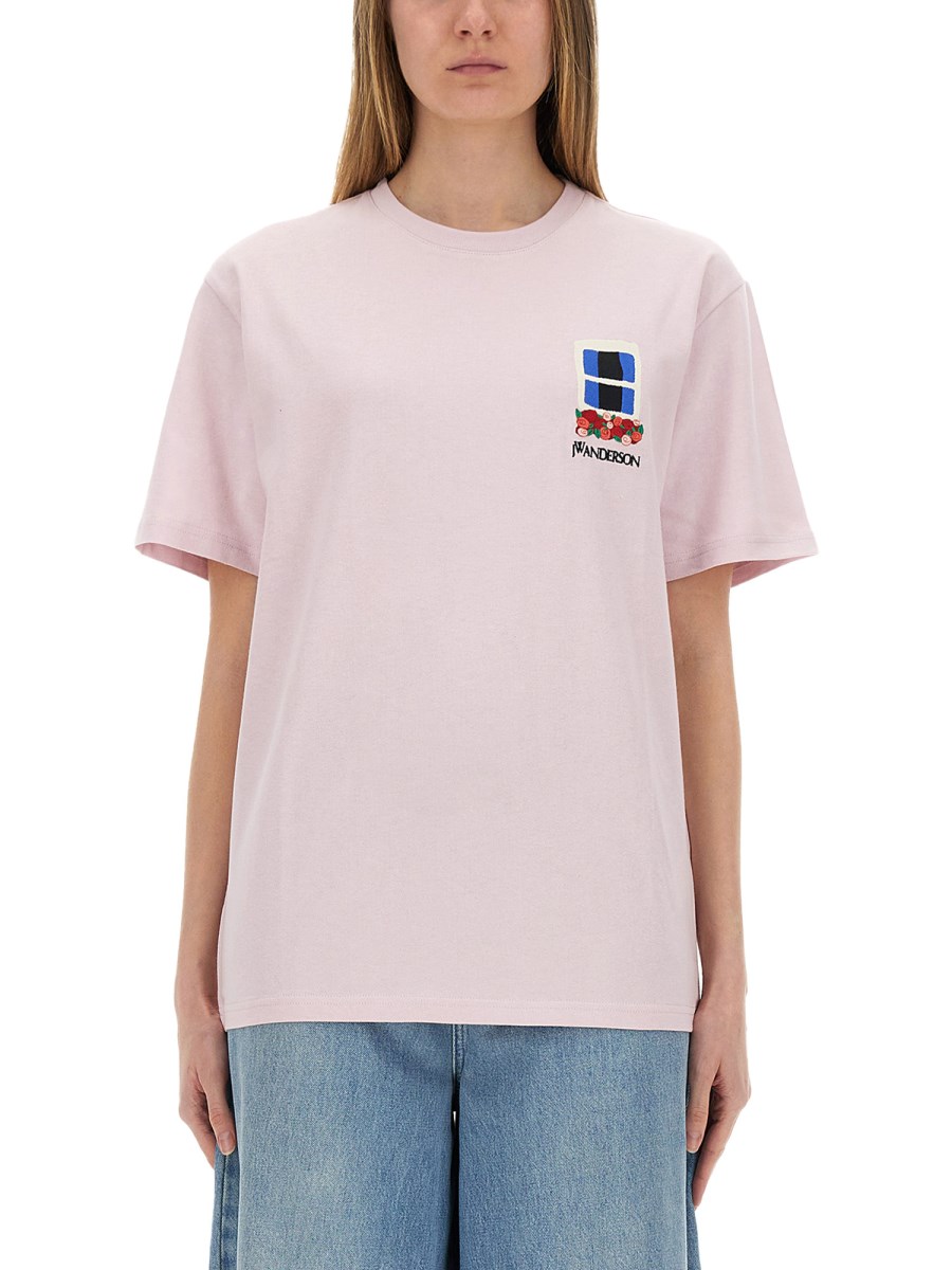 T-SHIRT CON RICAMO WINDOW