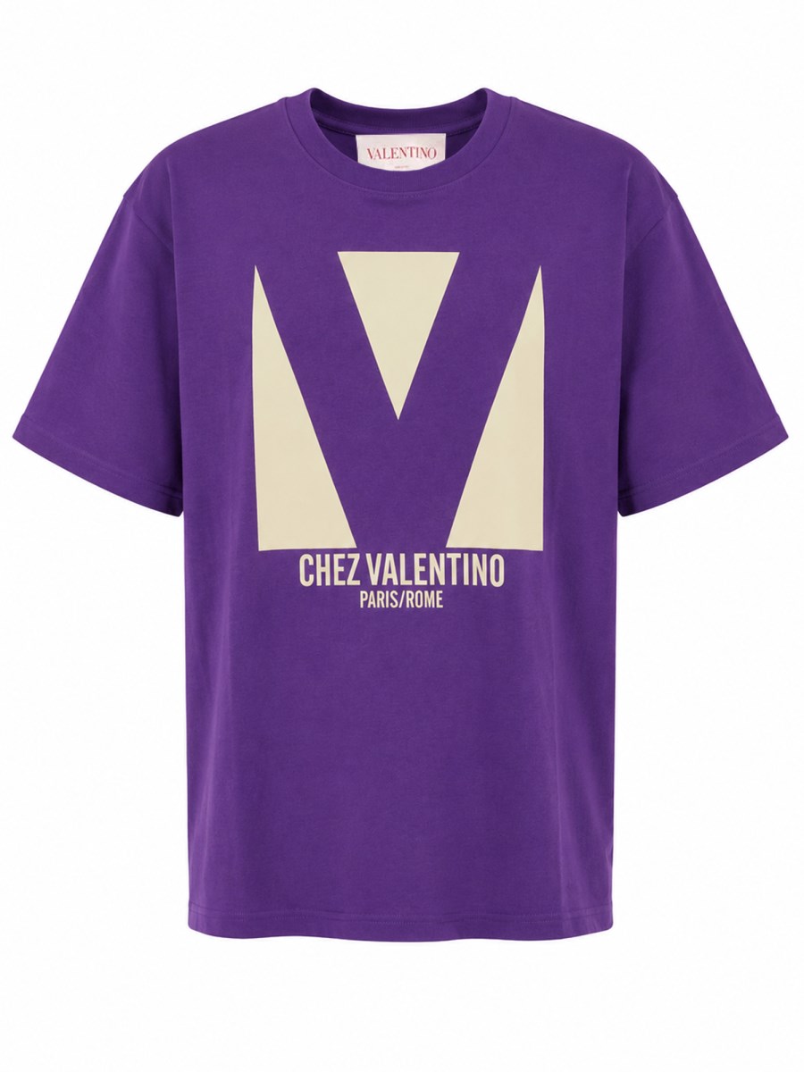 T-SHIRT CON STAMPA CHEZ VALENTINO