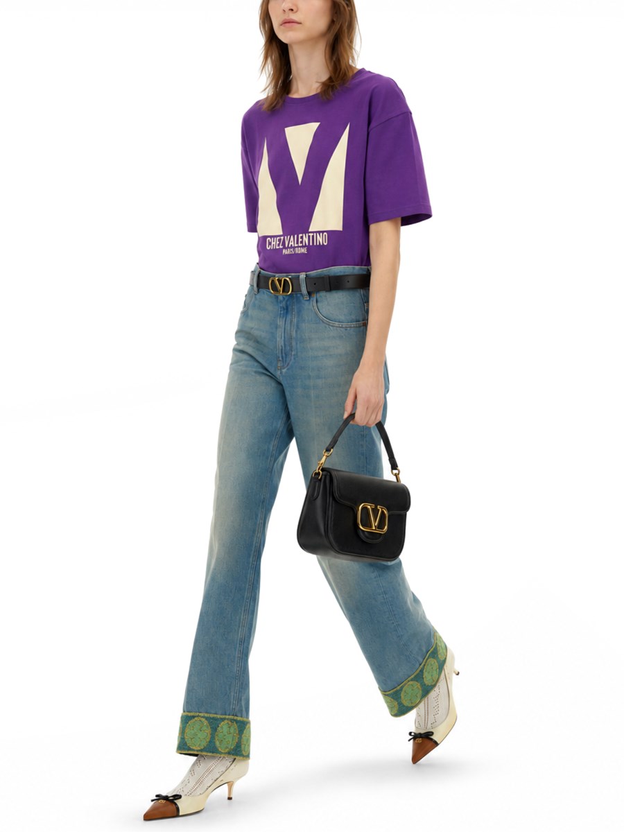 T-SHIRT CON STAMPA CHEZ VALENTINO
